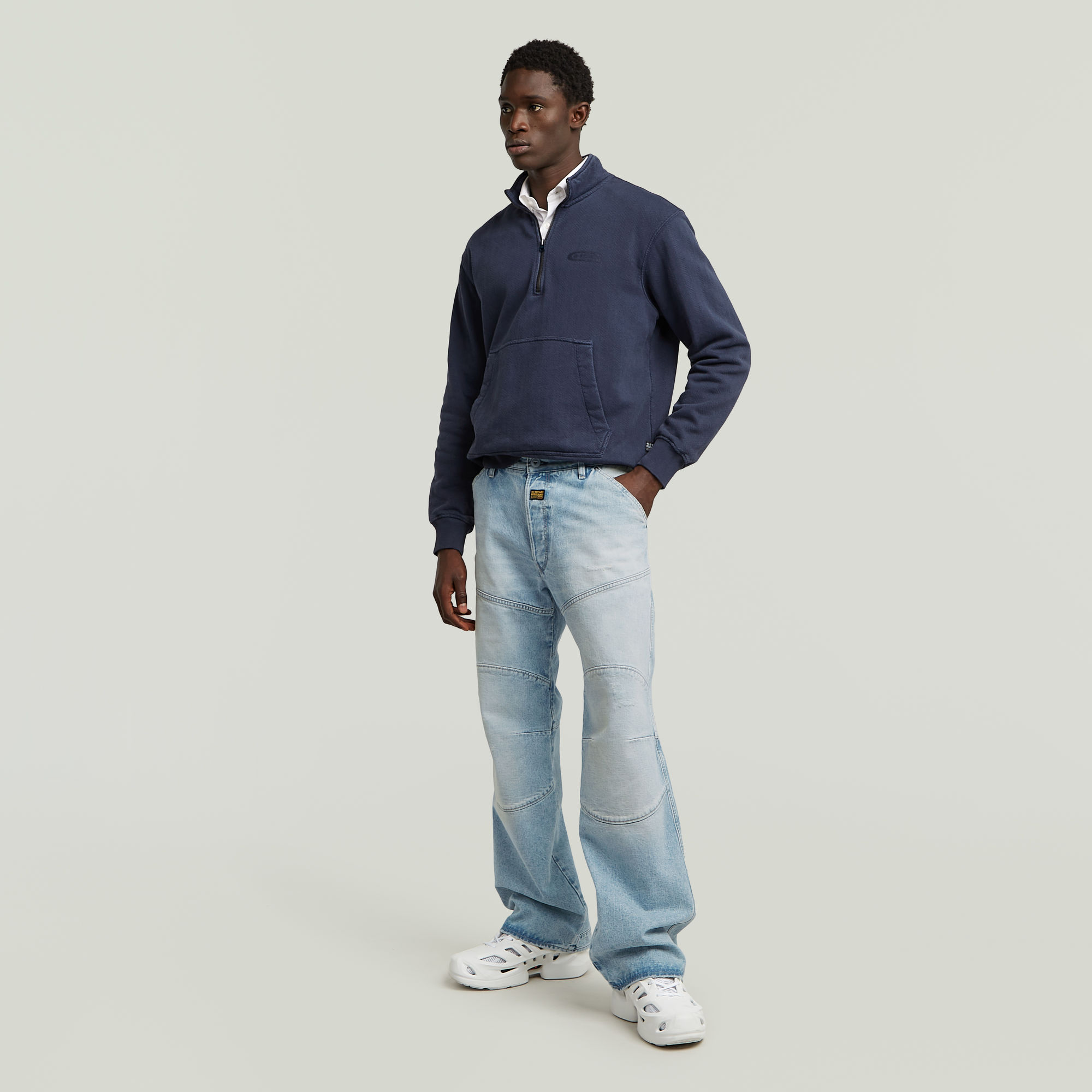 G-Star RAW G-STAR Elwood Unisex Low Loose Jeans Lichtblauw Heren