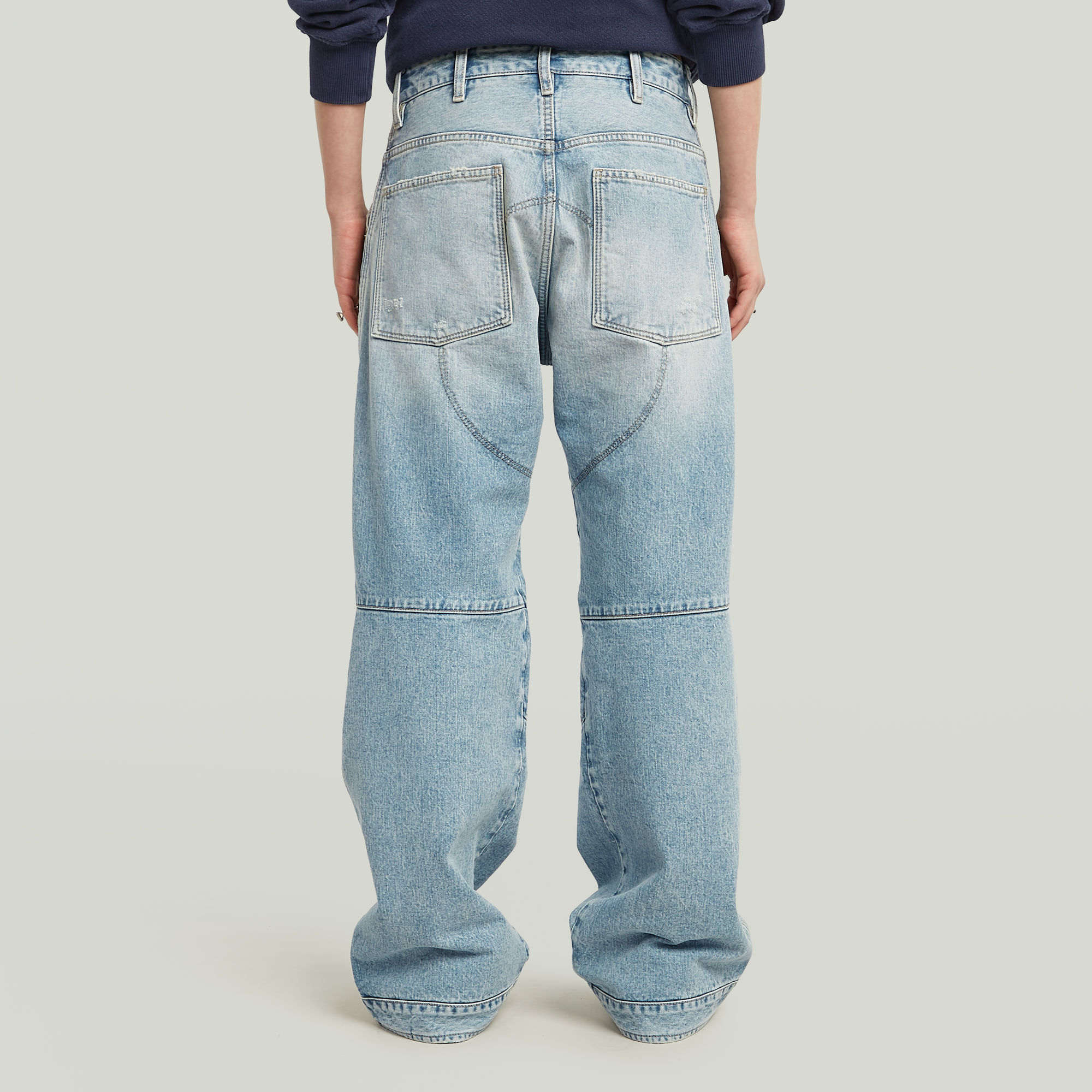 G-Star RAW G-STAR Elwood Unisex Low Loose Jeans Lichtblauw Heren