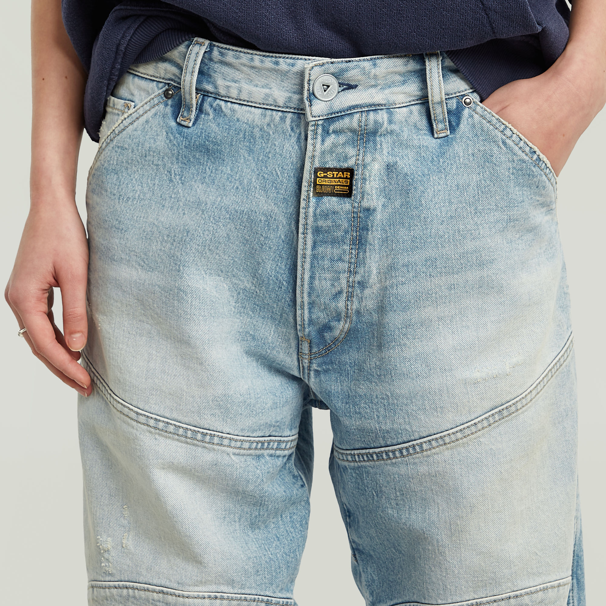 G-Star RAW G-STAR Elwood Unisex Low Loose Jeans Lichtblauw Heren
