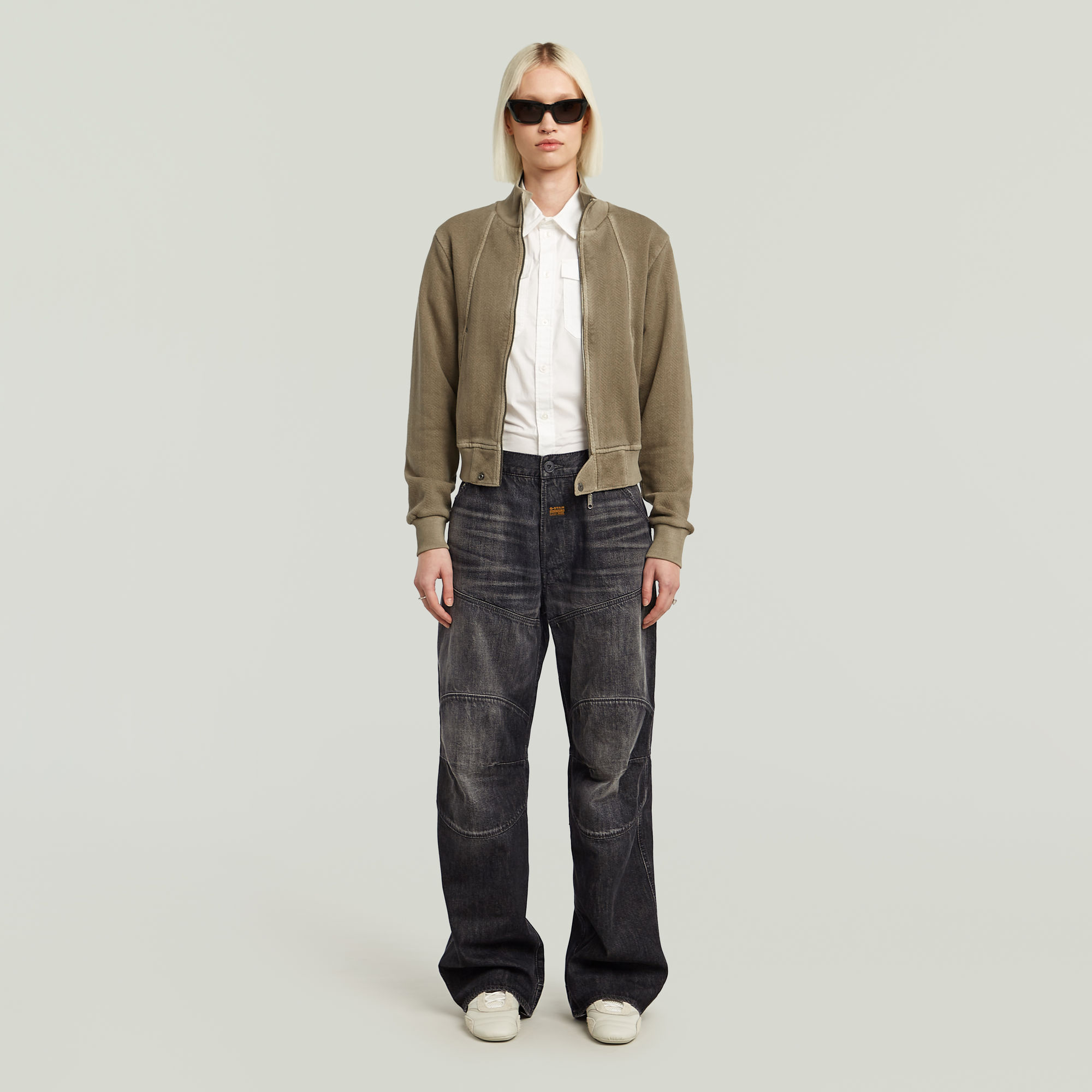 G-Star RAW G-STAR Elwood Unisex Low Loose Jeans Zwart Heren