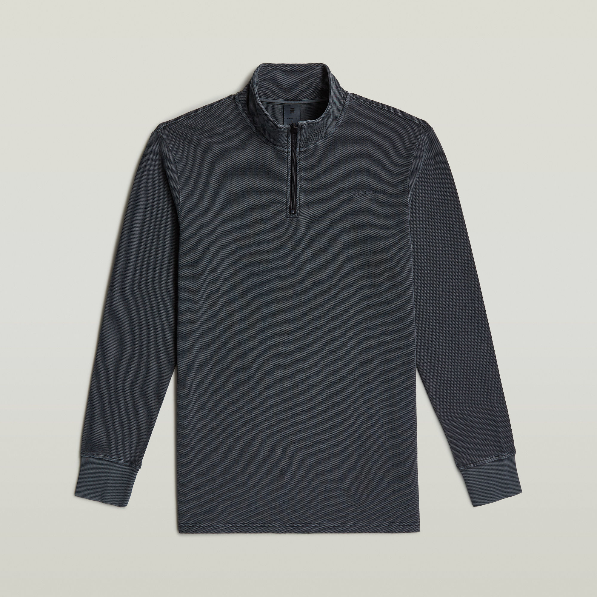 G-Star RAW Overdyed Half Zip Tweeter Zwart Heren