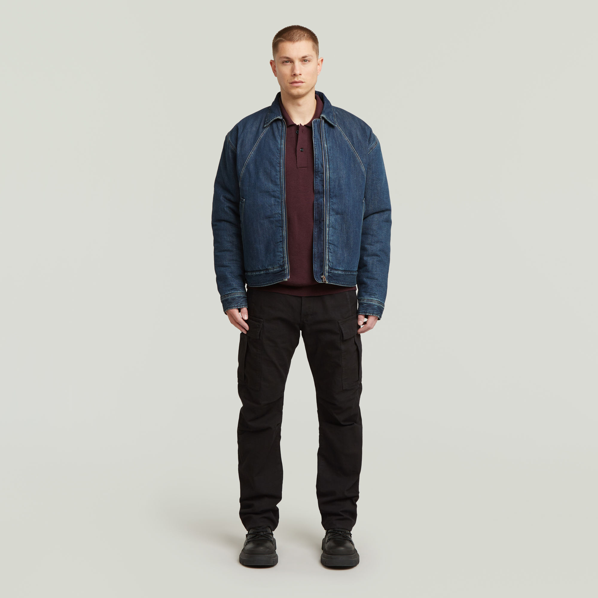 Thumbnail - Premium Core Dunda Polo Knit - Rot - Herren