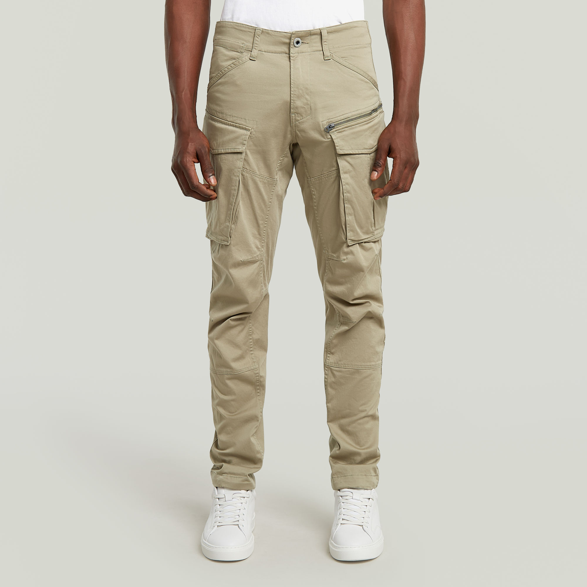 Rovic Zip 3D Regular Tapered Hose - Beige - Herren