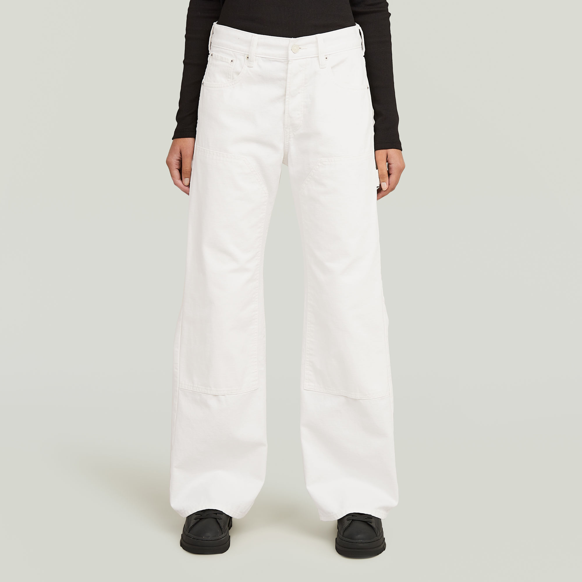 Bowey Carpenter Loose Jeans - Weiß - Damen