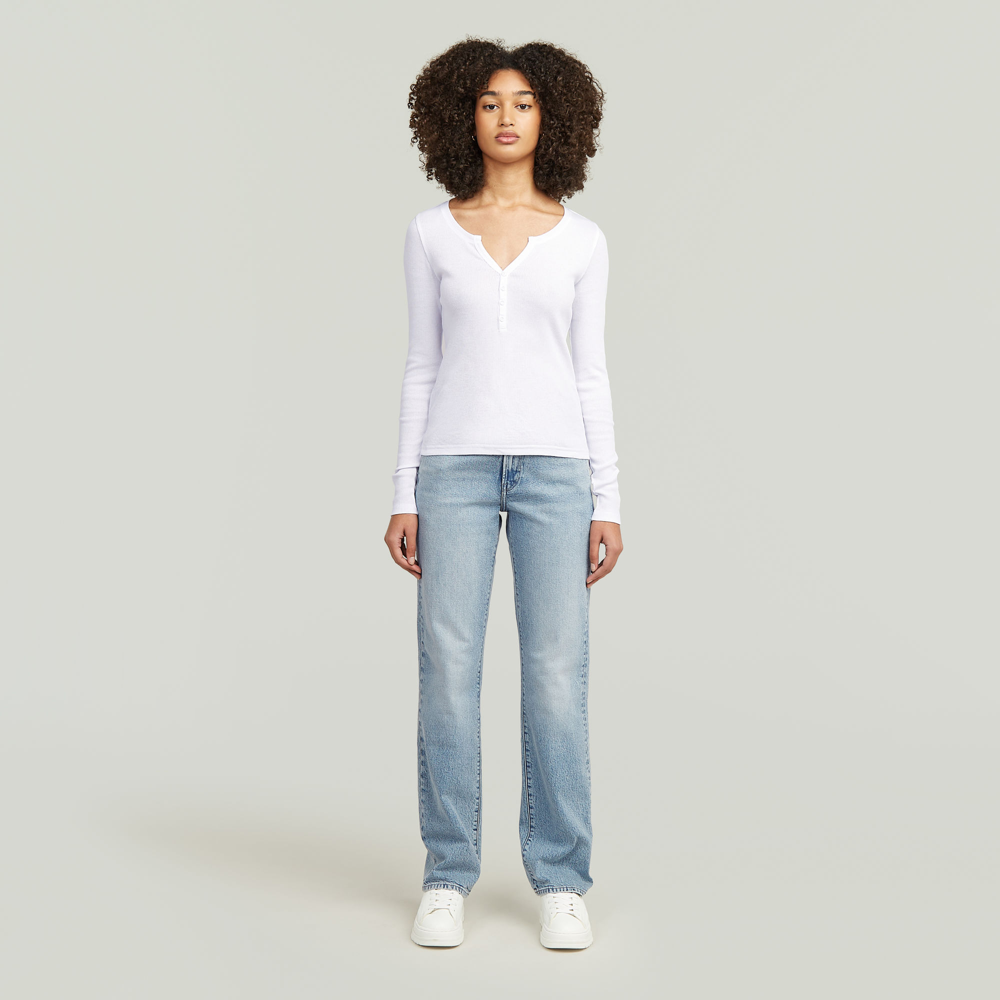 G-Star RAW G-Low Straight Jeans Lichtblauw Dames
