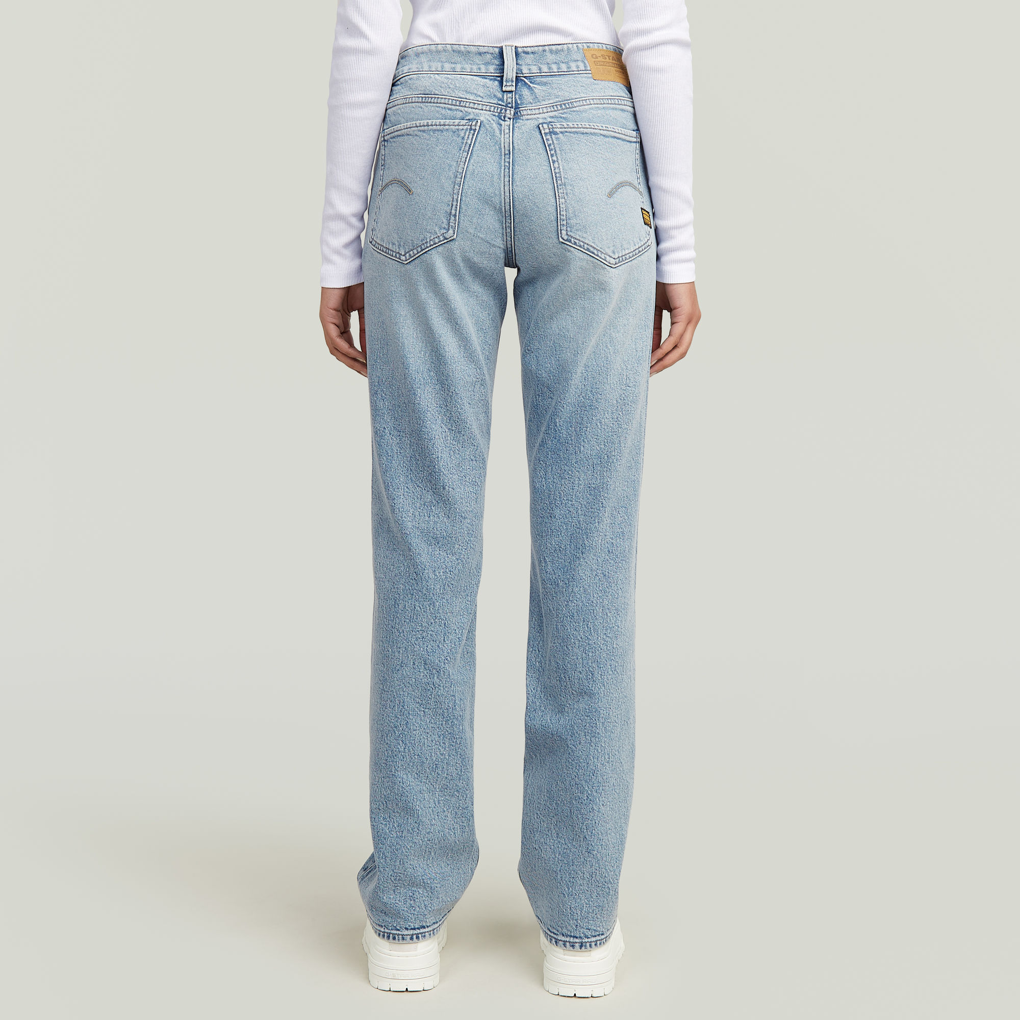 G-Star RAW G-Low Straight Jeans Lichtblauw Dames