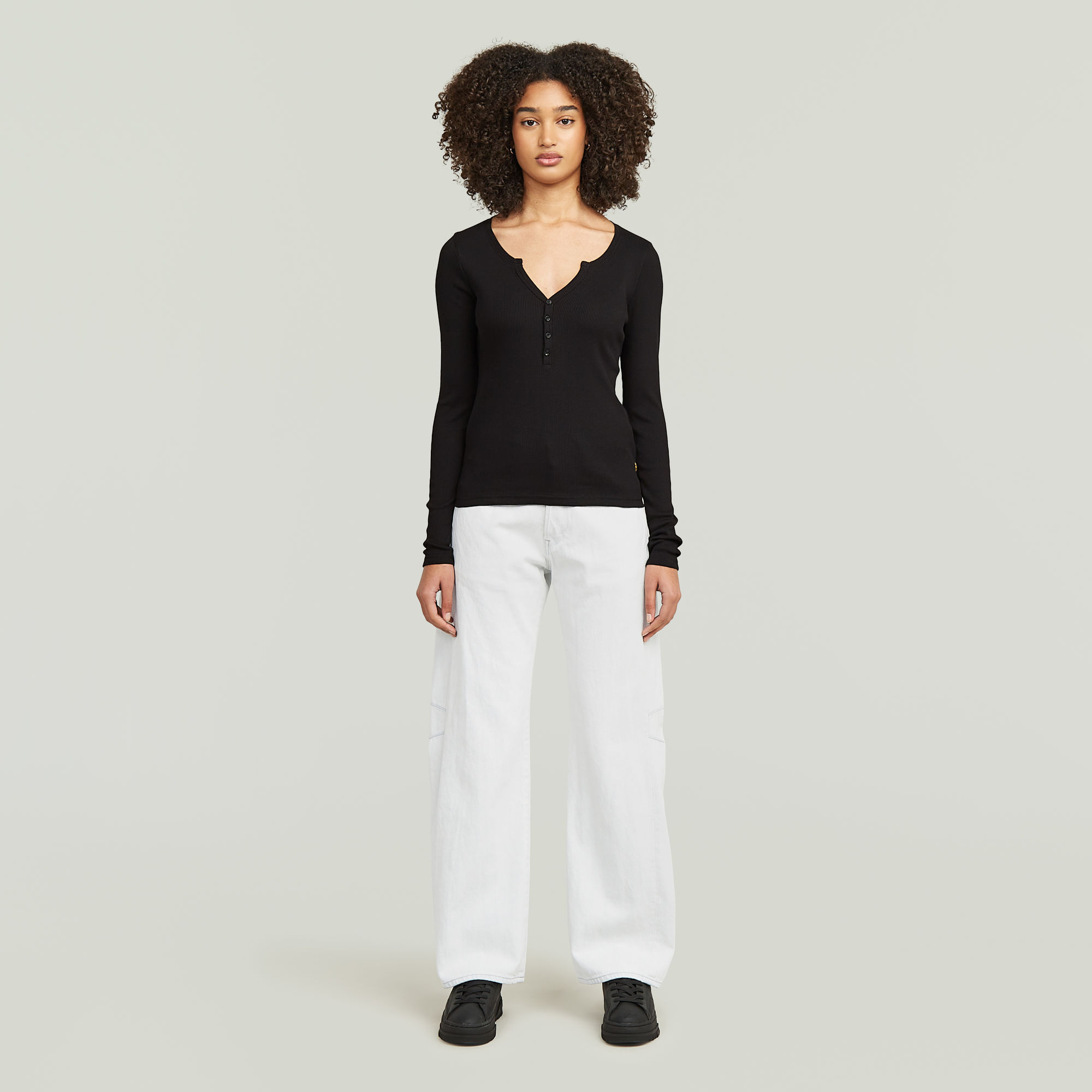 Thumbnail - Bowey Boyfriend Jeans - Hellblau - Damen