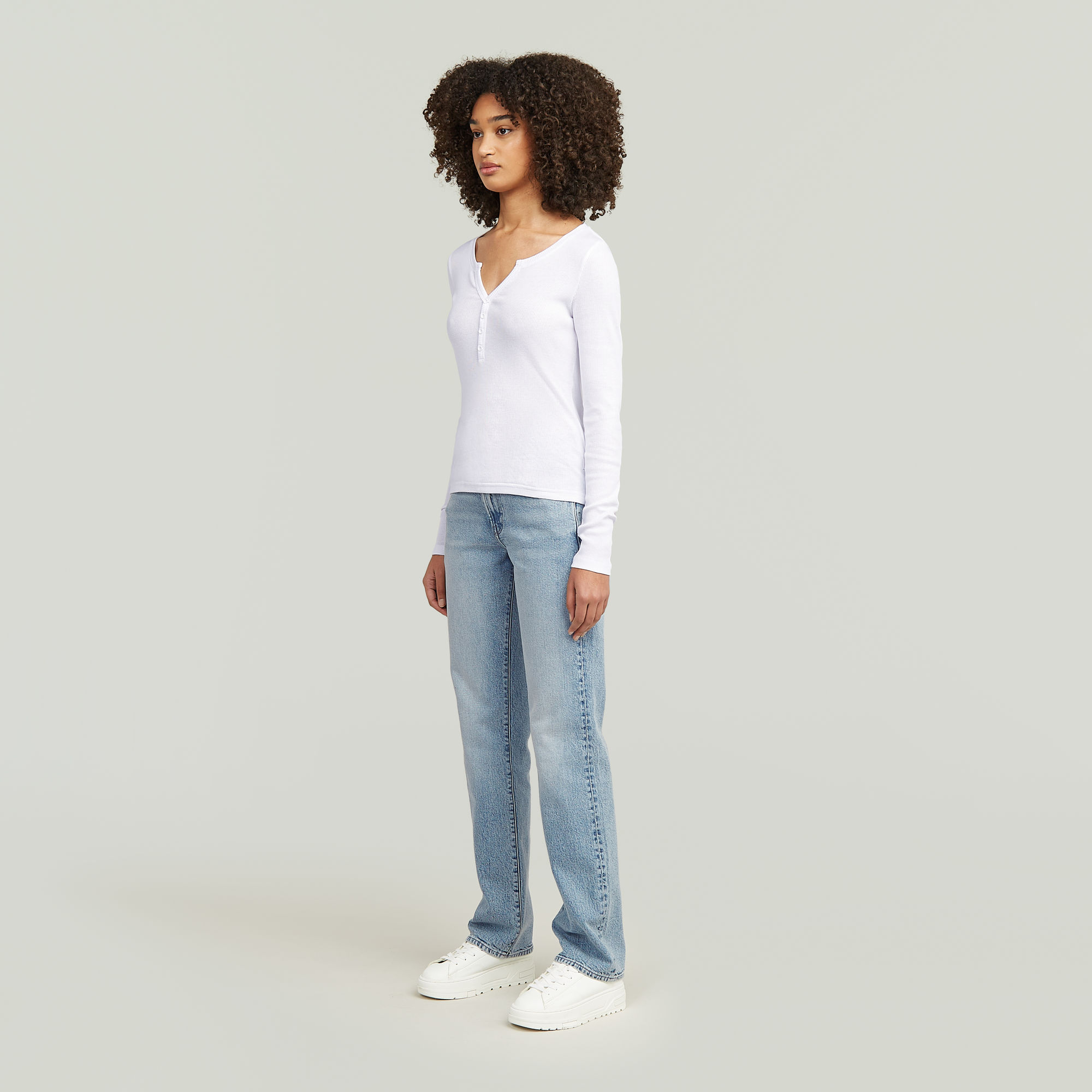 G-Star RAW G-Low Straight Jeans Lichtblauw Dames