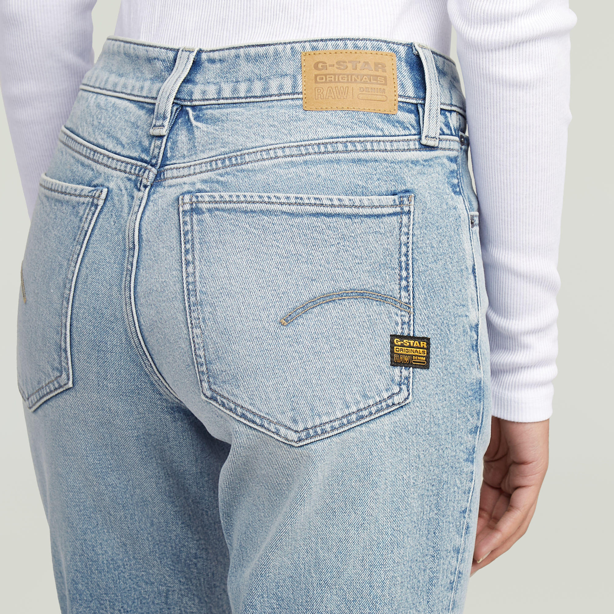 G-Star RAW G-Low Straight Jeans Lichtblauw Dames
