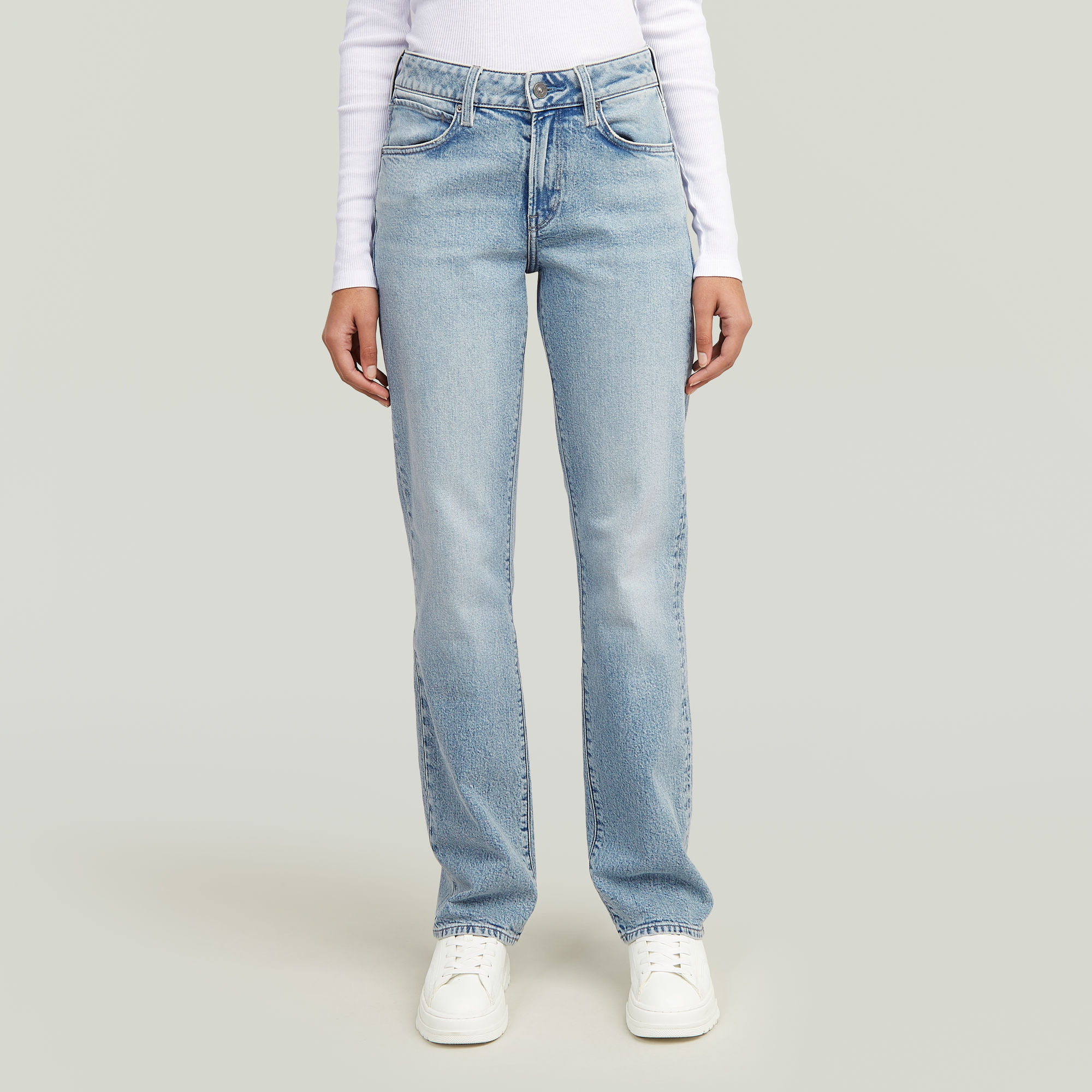 G-Low Straight Jeans - Hellblau - Damen