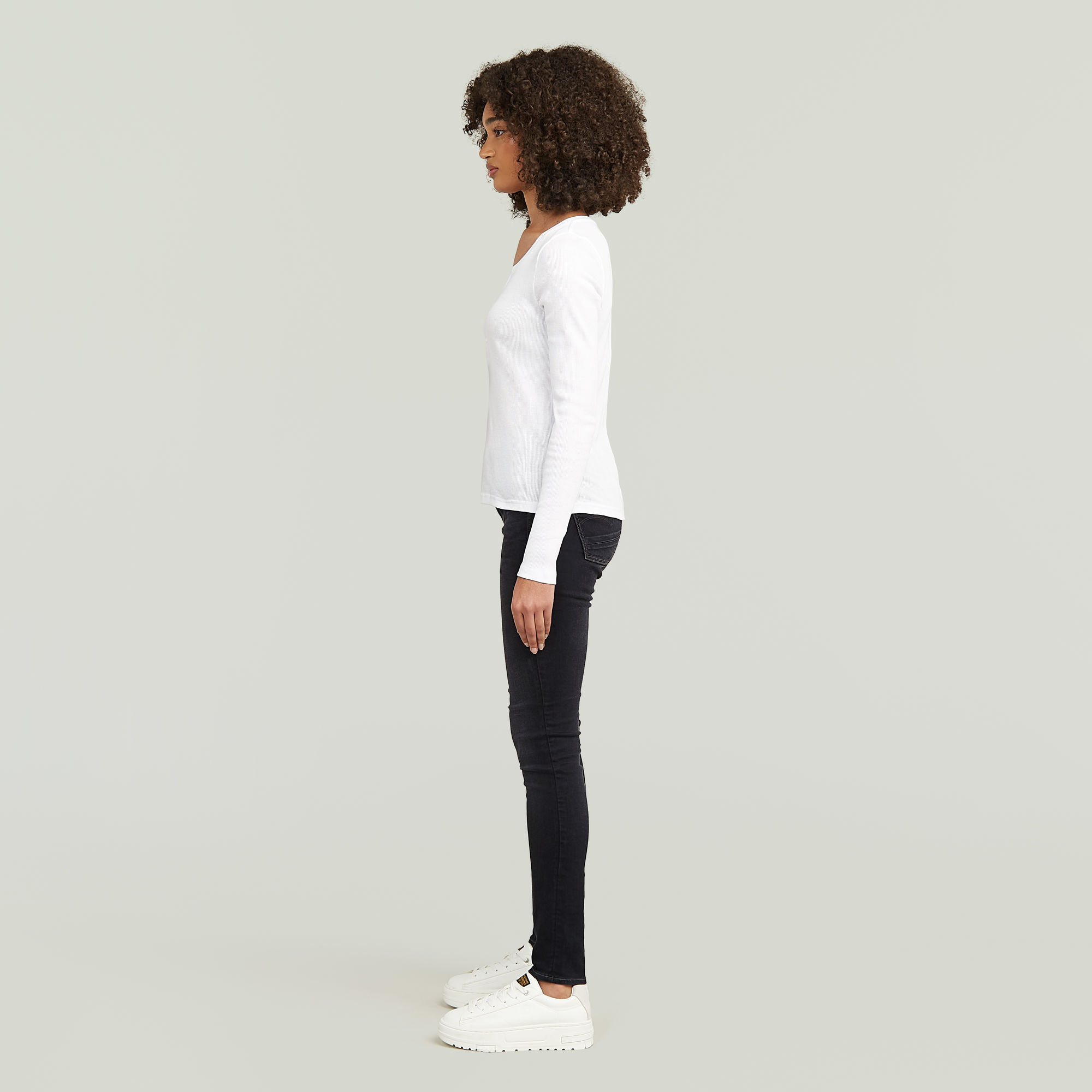 G-Star RAW Lynn Skinny Jeans II Grijs Dames