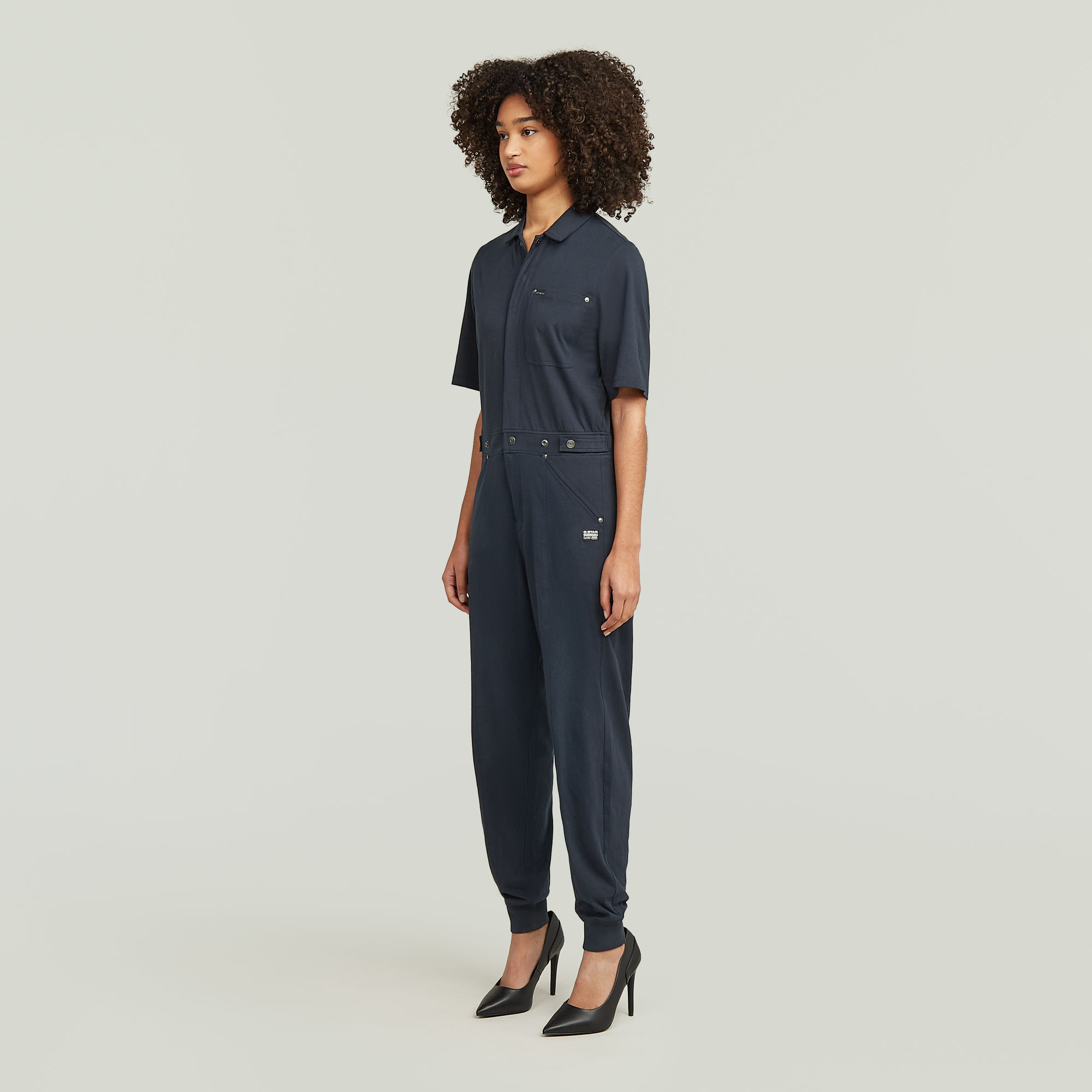 G-Star RAW Track Jumpsuit Donkerblauw Dames