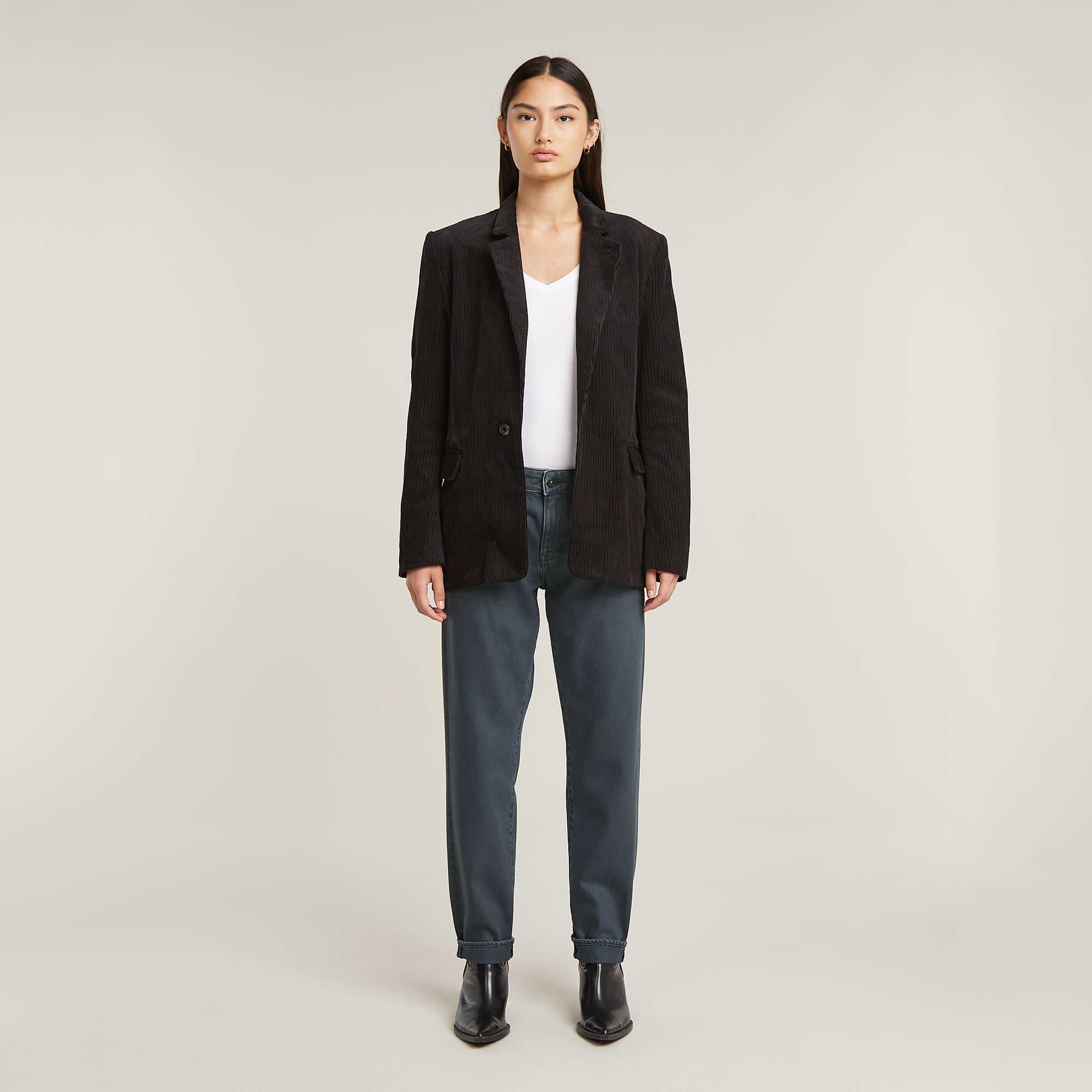 Thumbnail - Kate Boyfriend Jeans - Dunkelblau - Damen