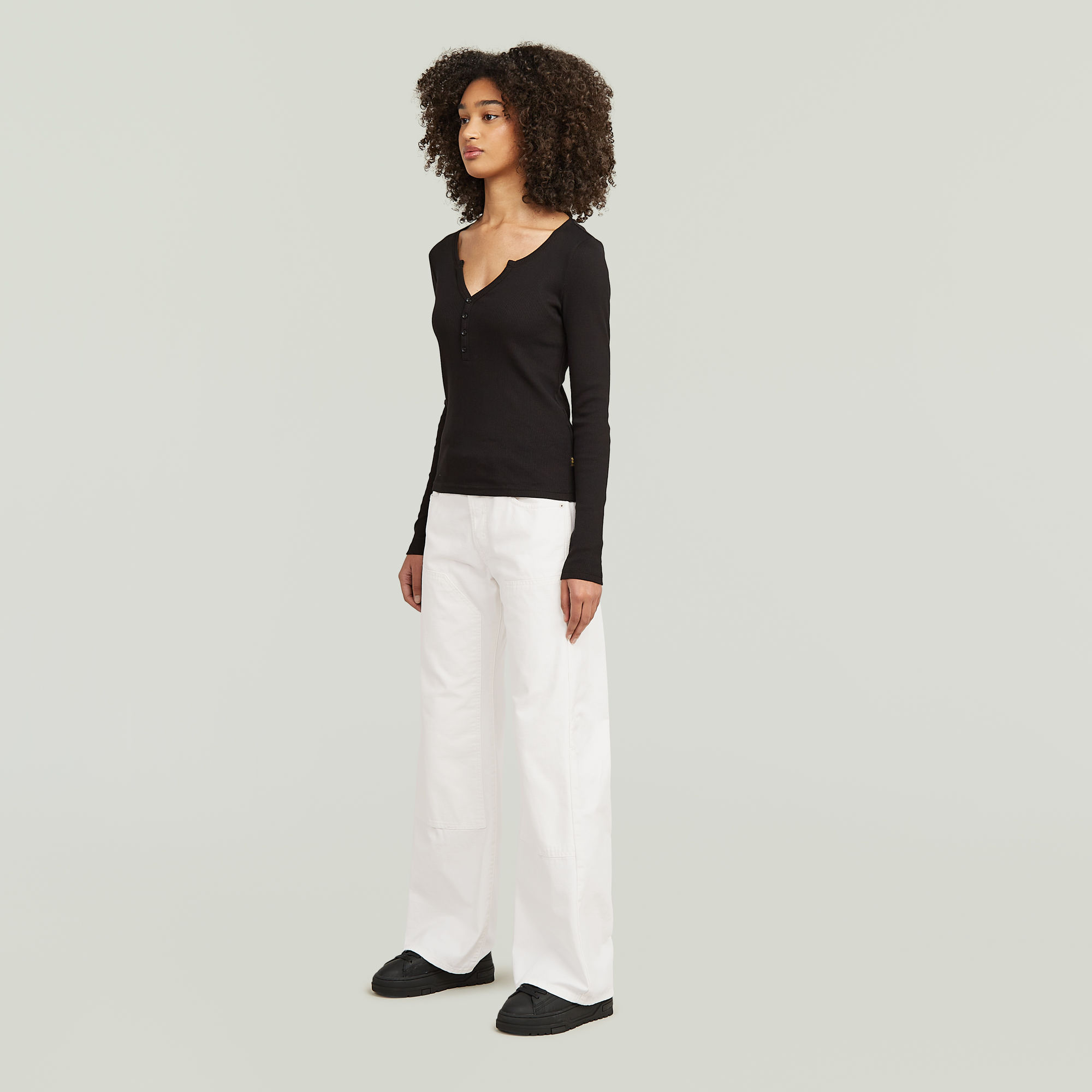 G-Star RAW Bowey 3D Carpenter Loose Jeans Wit Dames