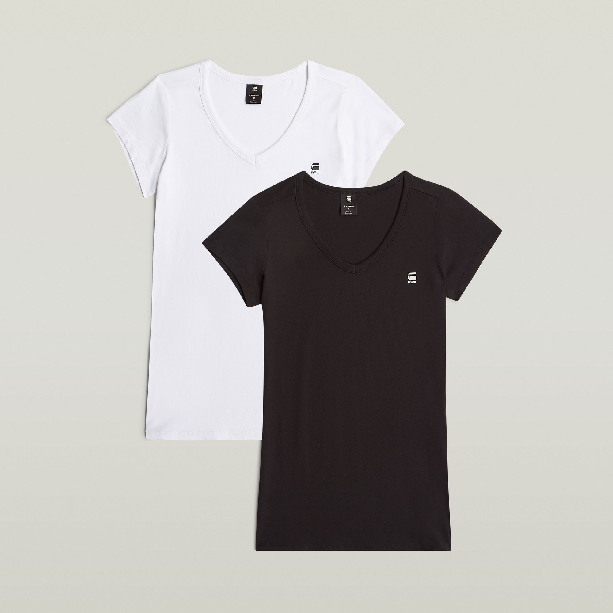 Eyben Slim V-Neck Top 2-Pack - Mehrfarbig - Damen