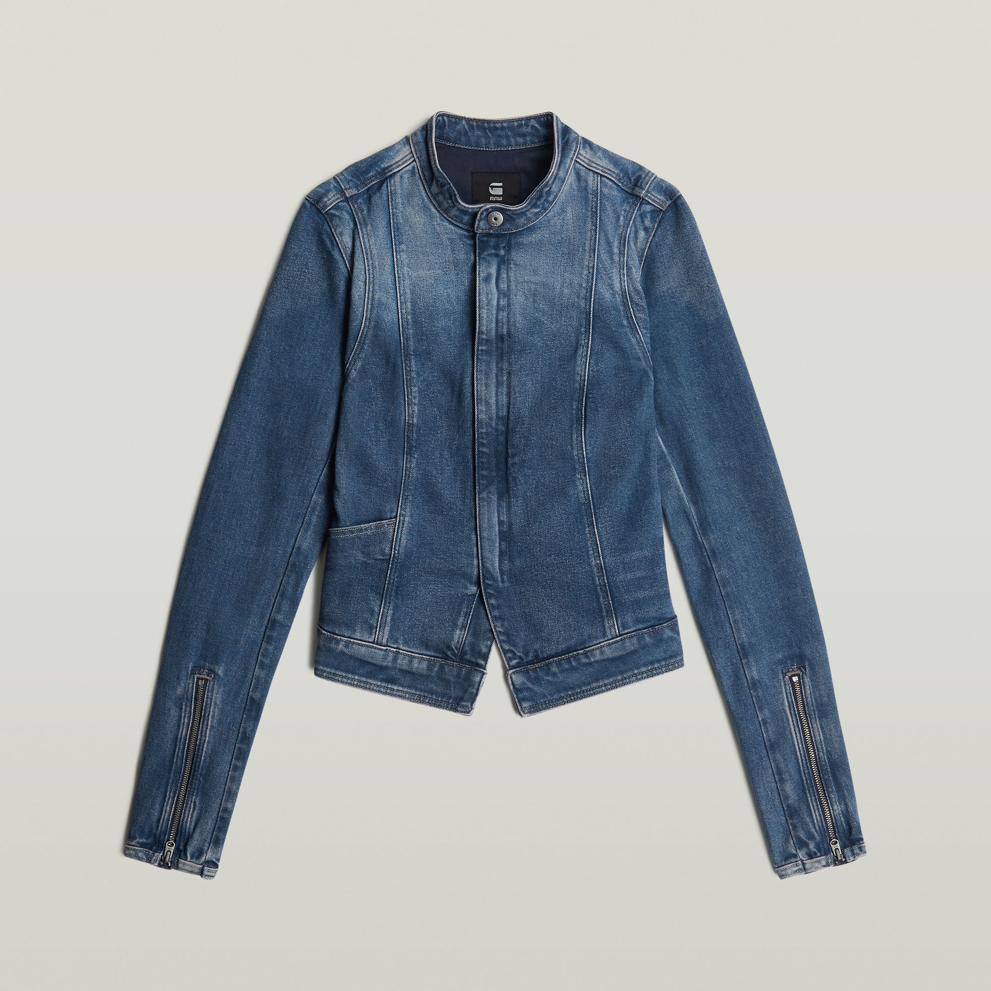 G-Star RAW Lynn Zip Grip Slim Jack Donkerblauw Dames
