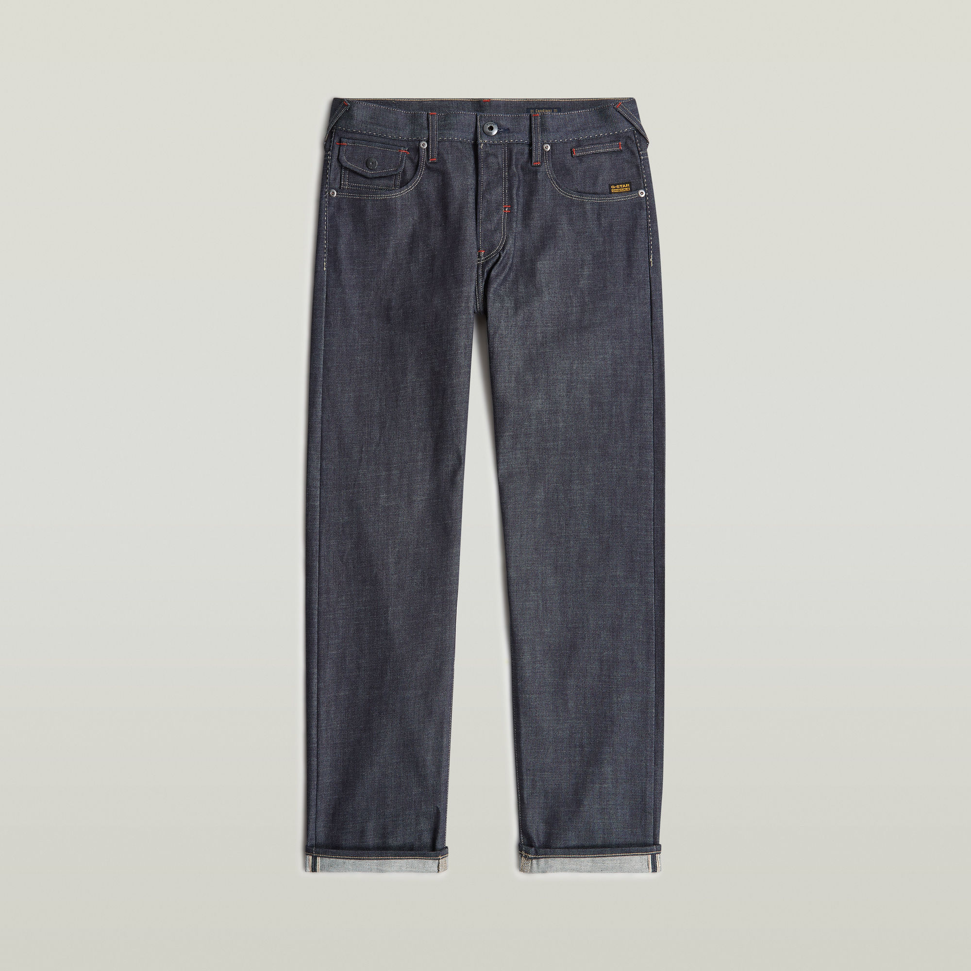 G-Star RAW Morry FWD Regular Tapered Selvedge Jeans Donkerblauw Heren