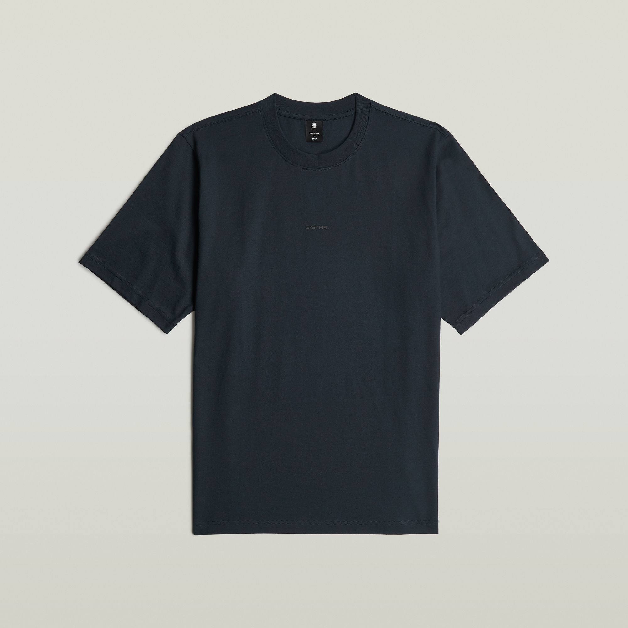 G-Star RAW Center Chest Logo Loose Boxy T-Shirt Donkerblauw Heren
