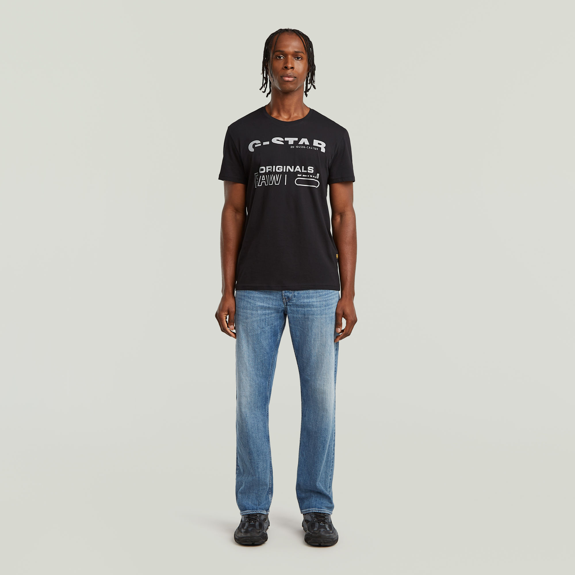 G-Star RAW Originals T-Shirt Zwart Heren