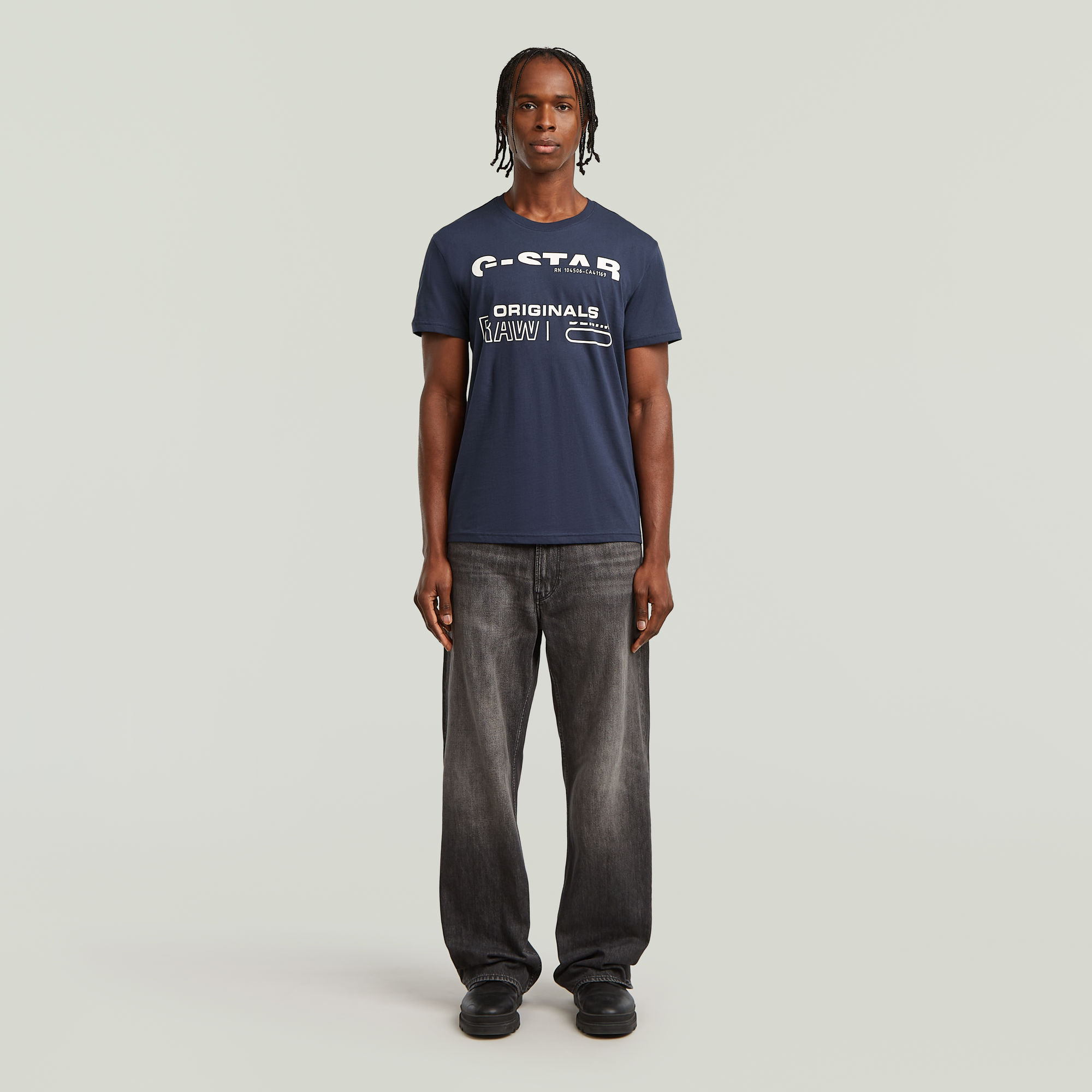 G-Star RAW Originals T-Shirt Donkerblauw Heren