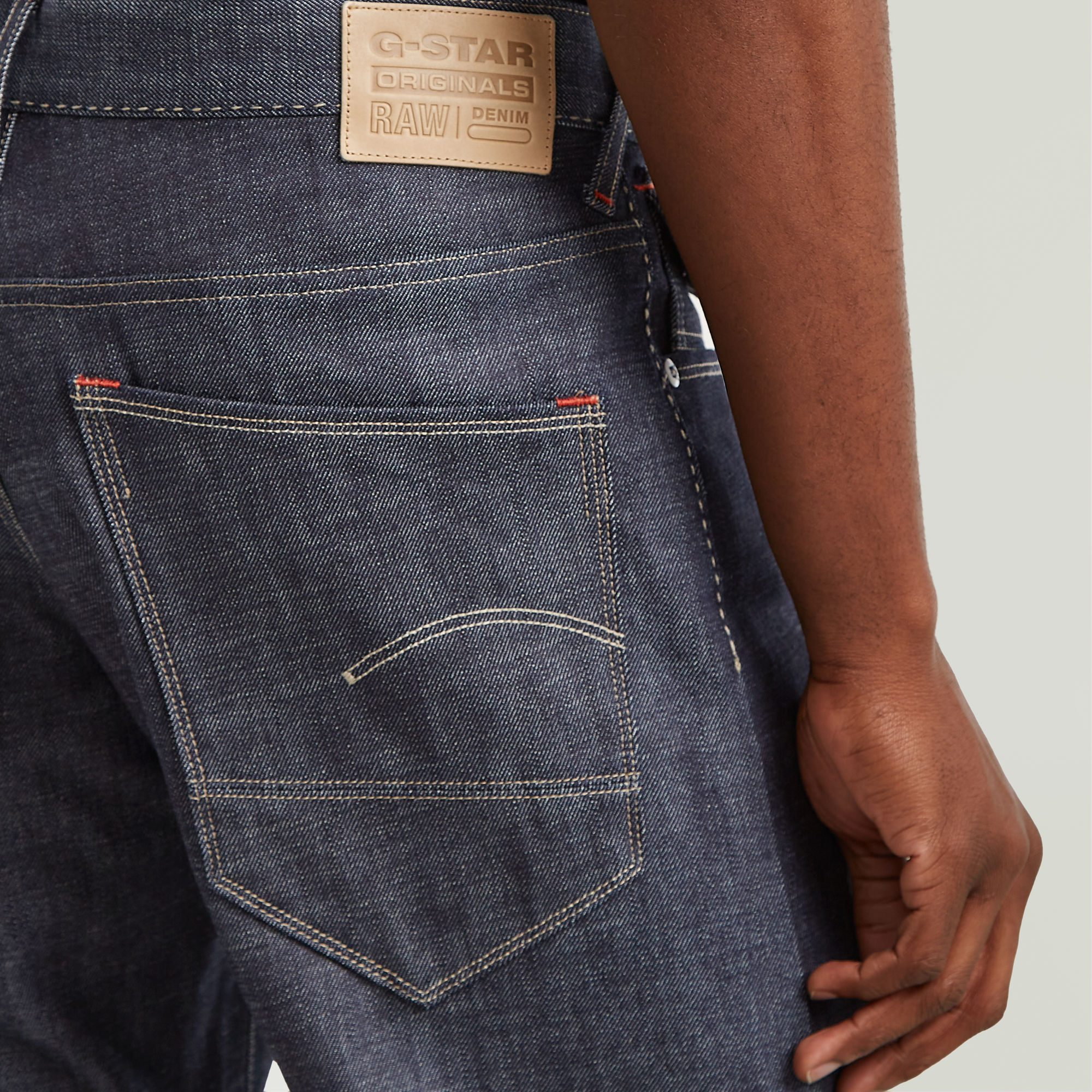 G-Star RAW Morry FWD Regular Tapered Selvedge Jeans Donkerblauw Heren