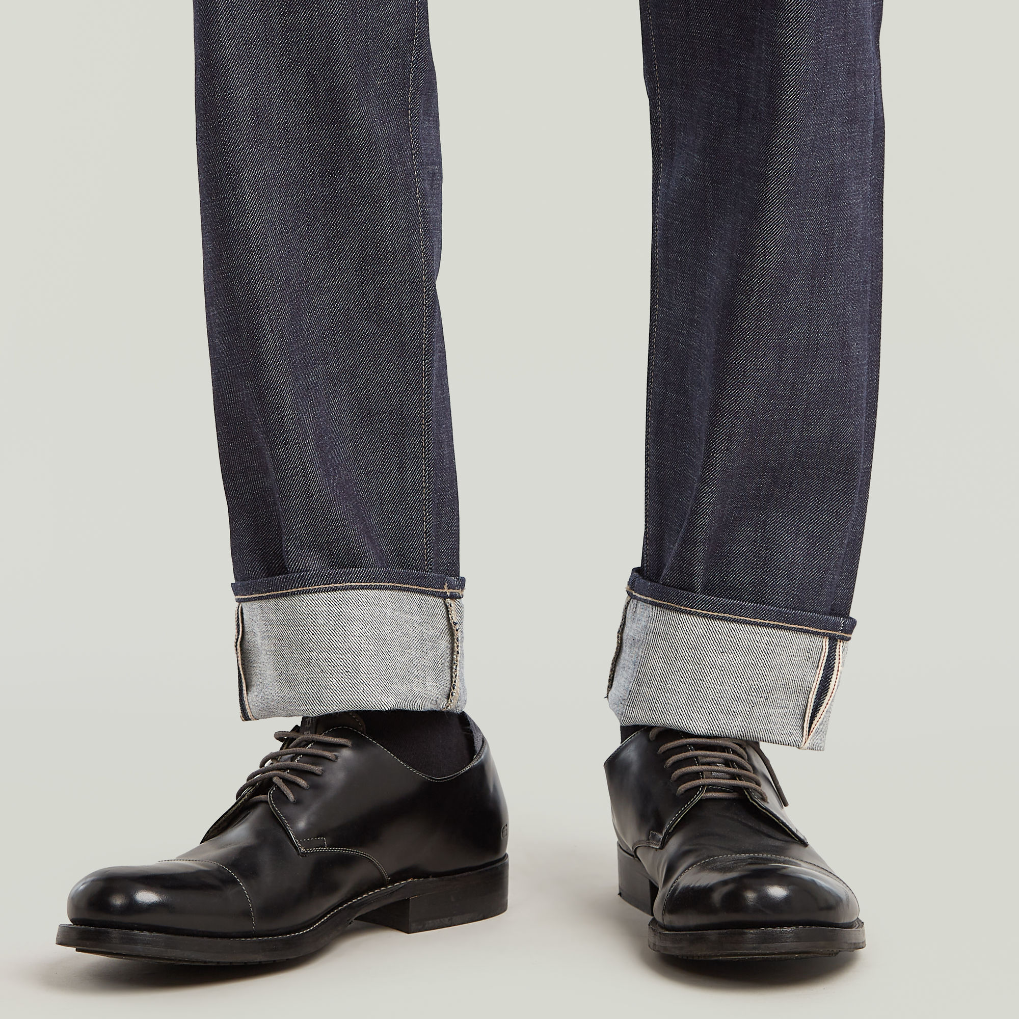 G-Star RAW Morry FWD Regular Tapered Selvedge Jeans Donkerblauw Heren