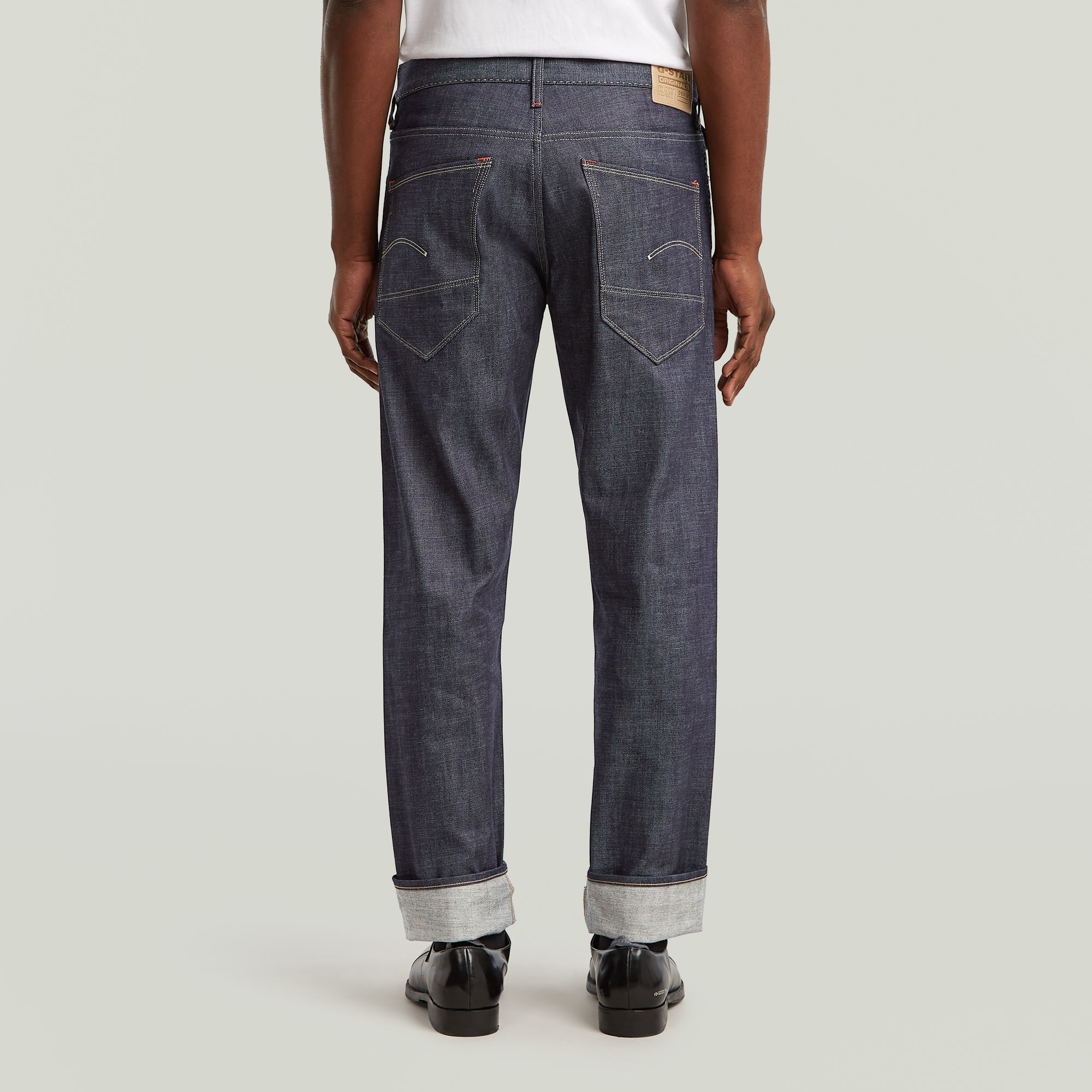 G-Star RAW Morry FWD Regular Tapered Selvedge Jeans Donkerblauw Heren