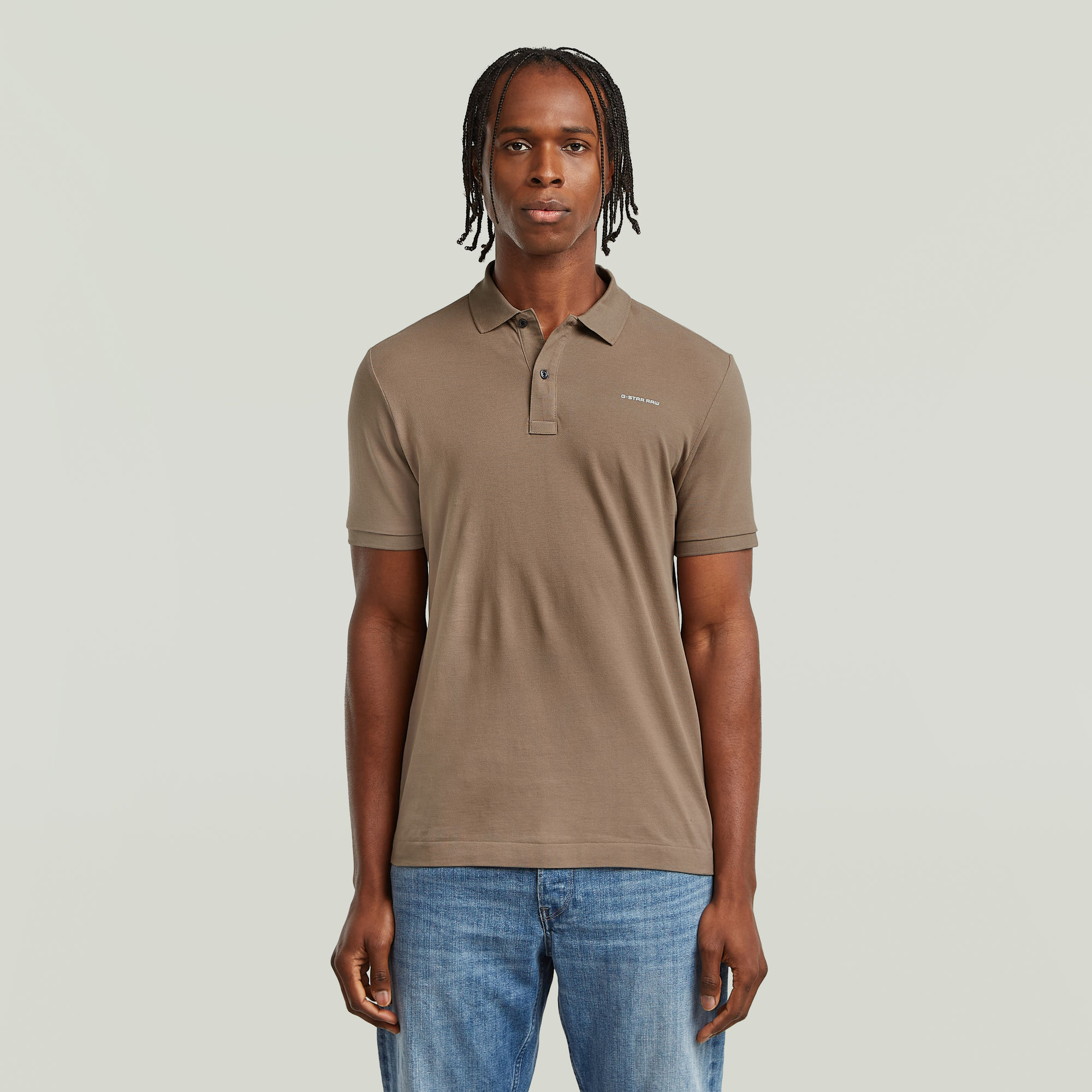 

Oluv Slim Polo - Brown - Men