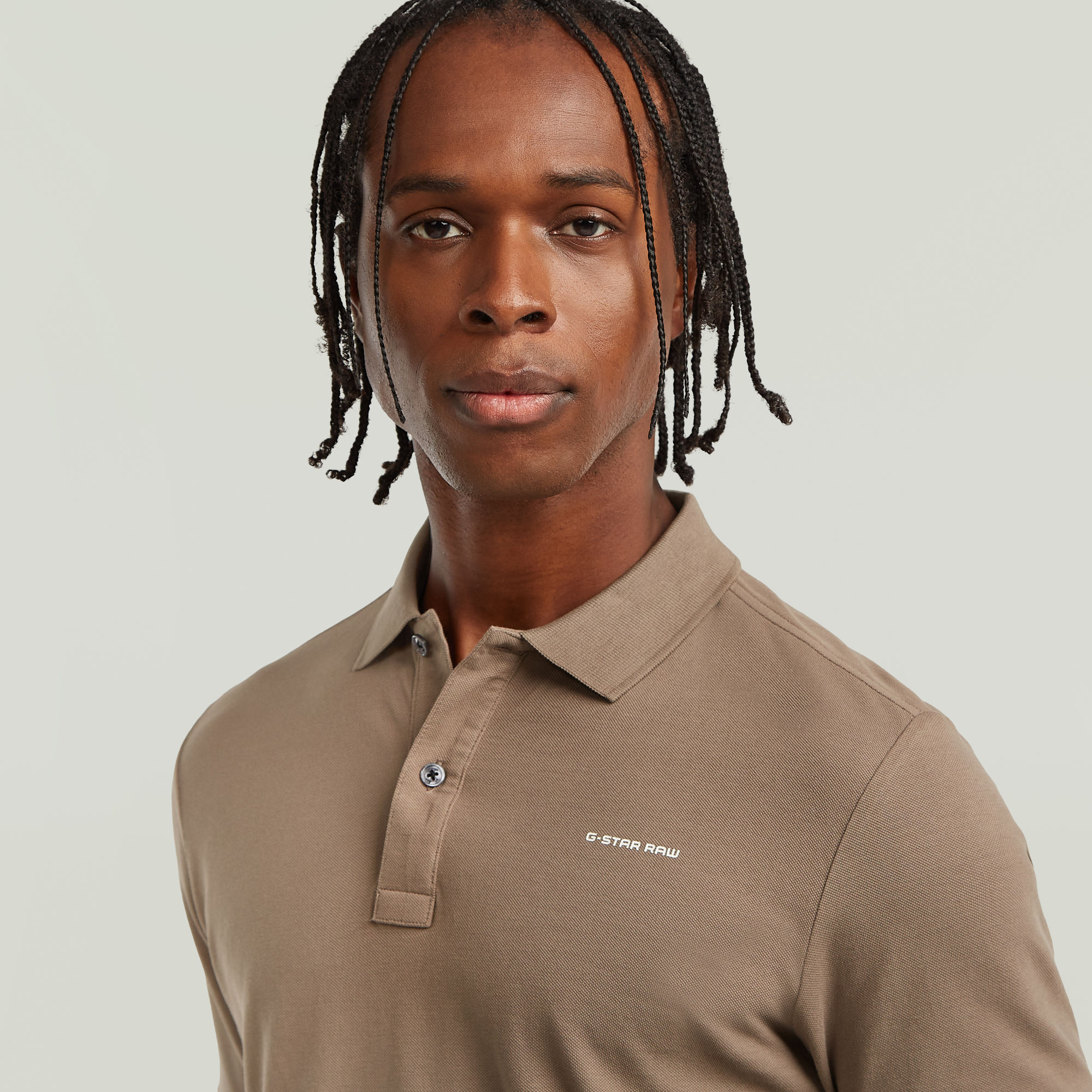 G-Star RAW Oluv Slim Polo Bruin Heren