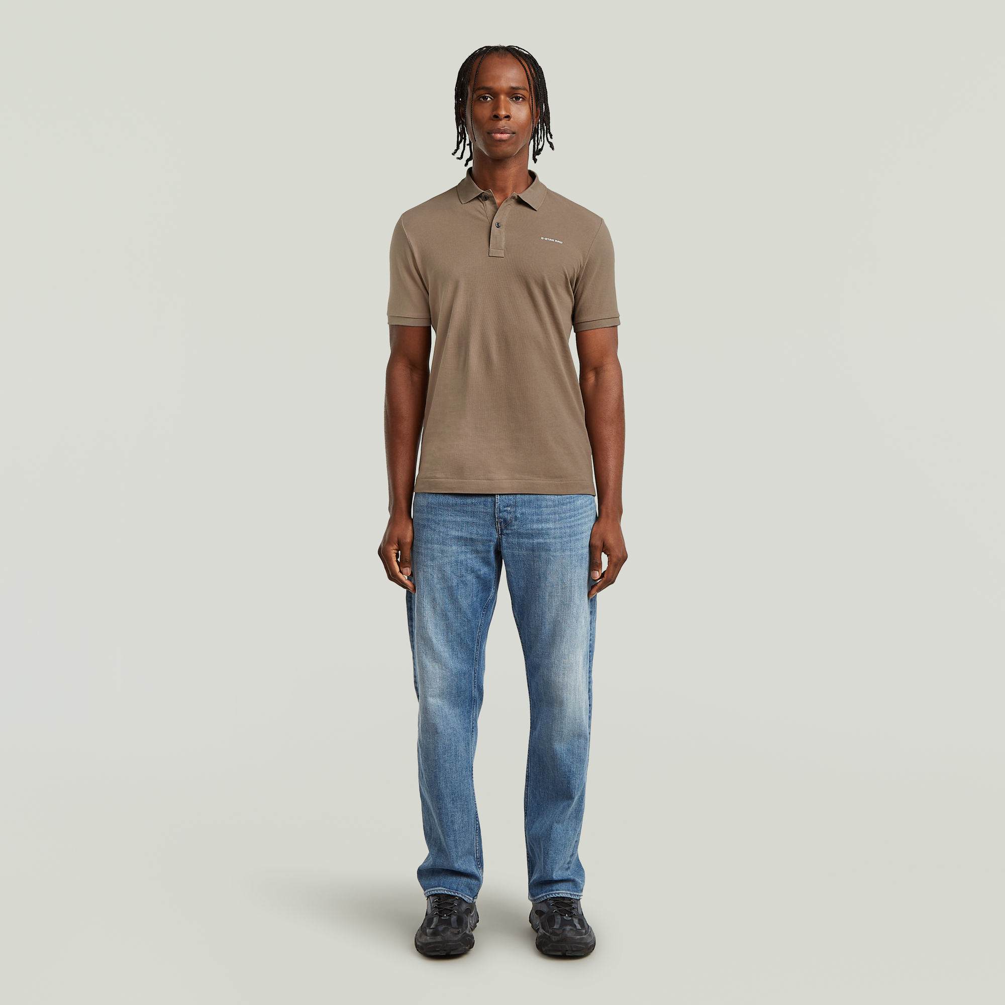 G-Star RAW Oluv Slim Polo Bruin Heren