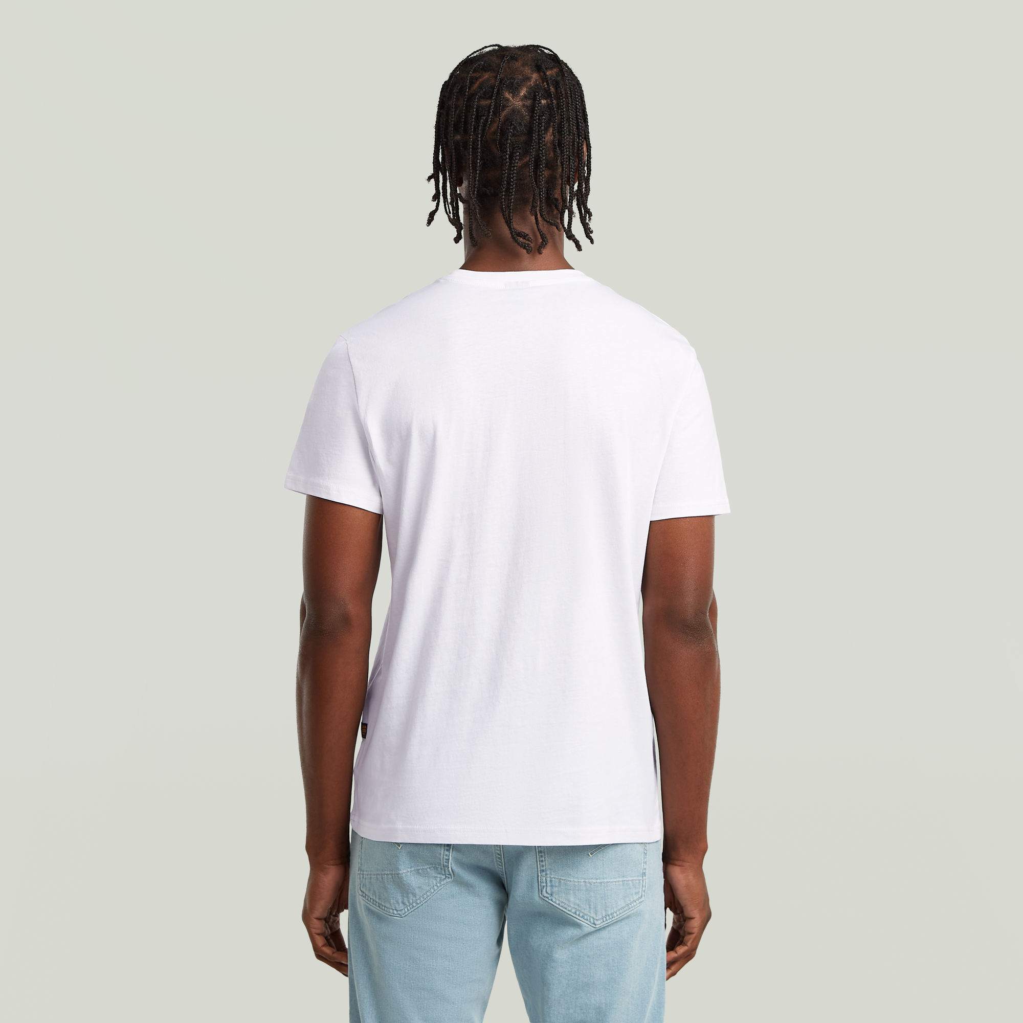 G-Star RAW V-Hals T-Shirt Base 2 Stuks Wit Heren