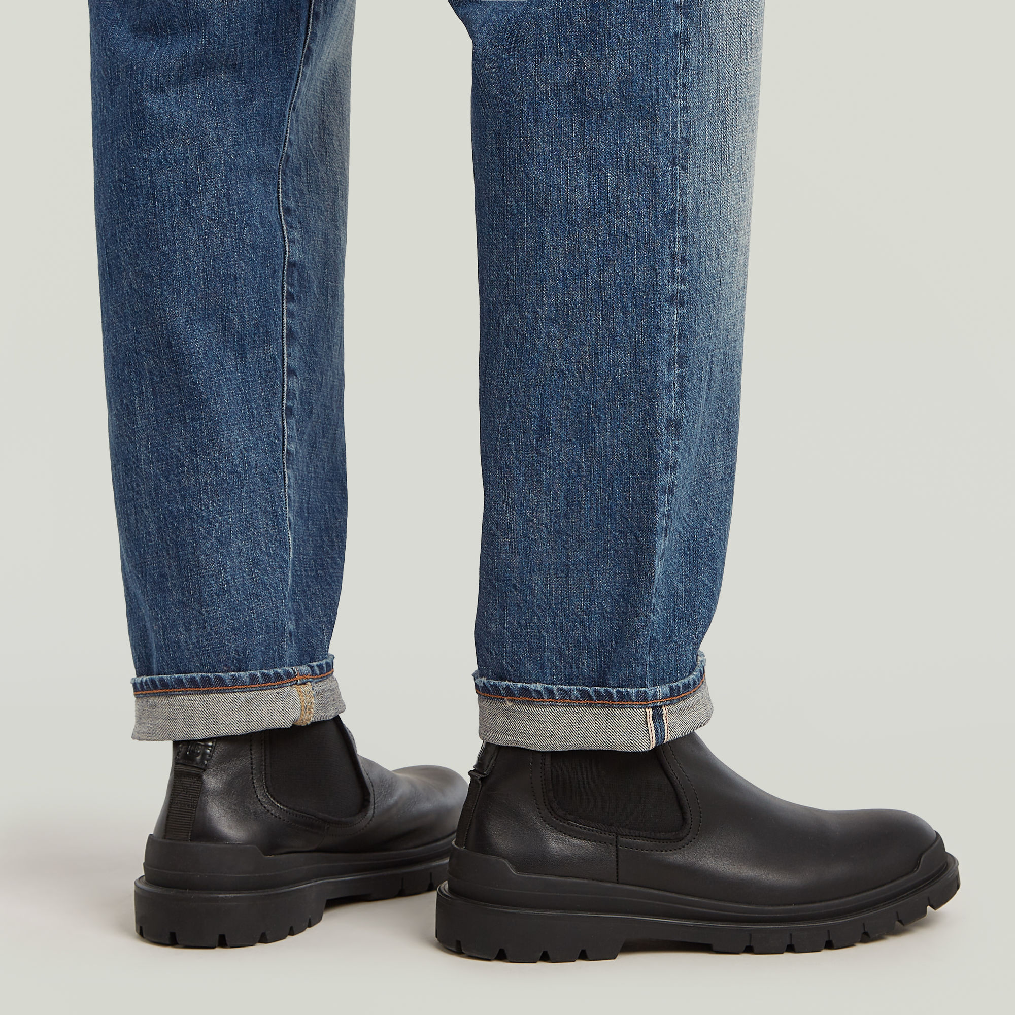 G-Star RAW Morry FWD Regular Tapered Selvedge Jeans Midden blauw Heren