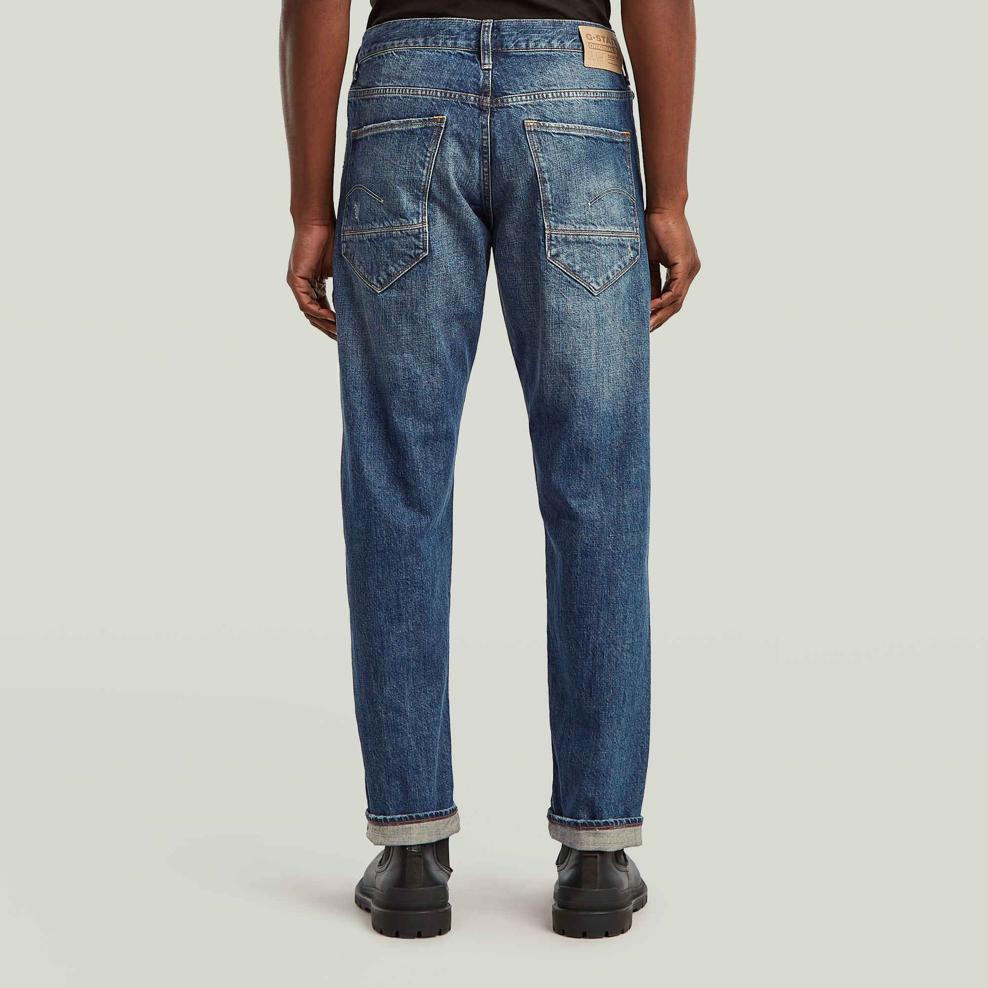 G-Star RAW Morry FWD Regular Tapered Selvedge Jeans Midden blauw Heren