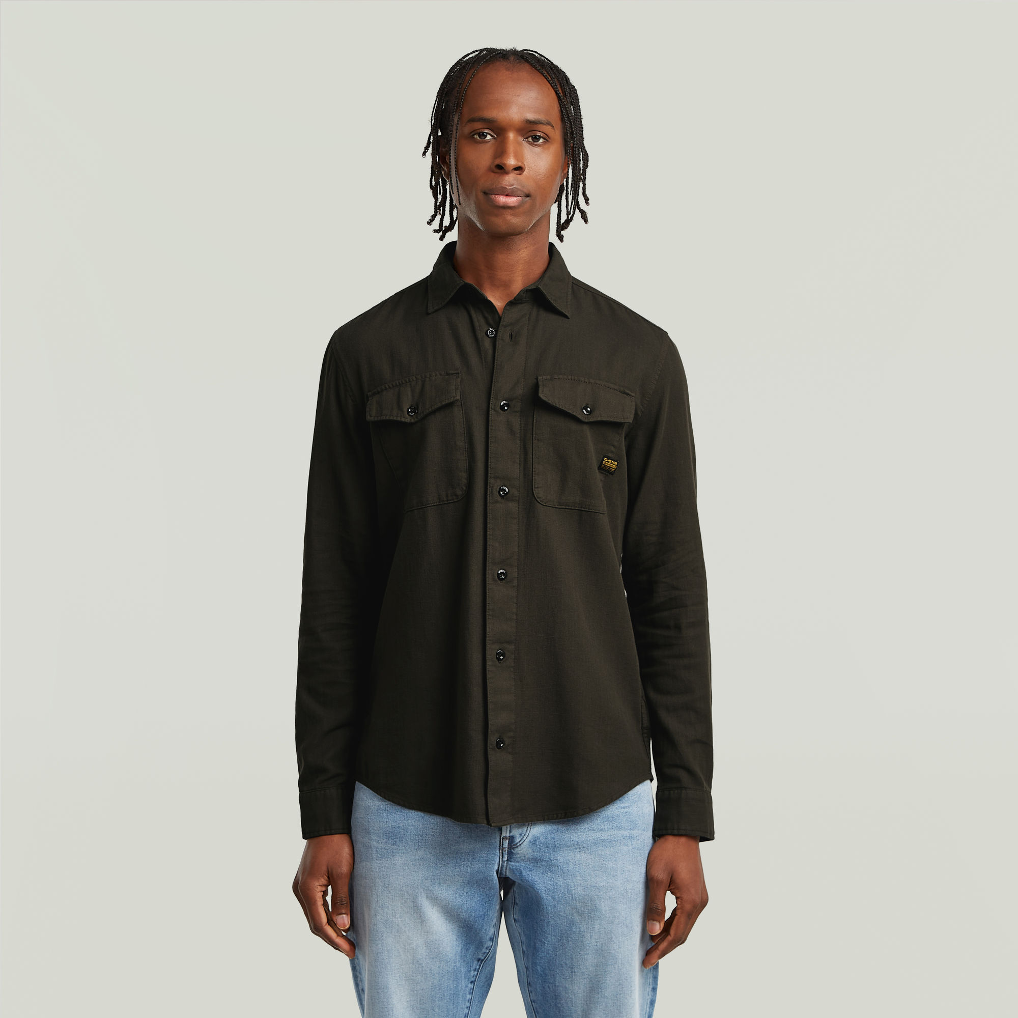 G-Star RAW Marine Slim Shirt Grijs Heren