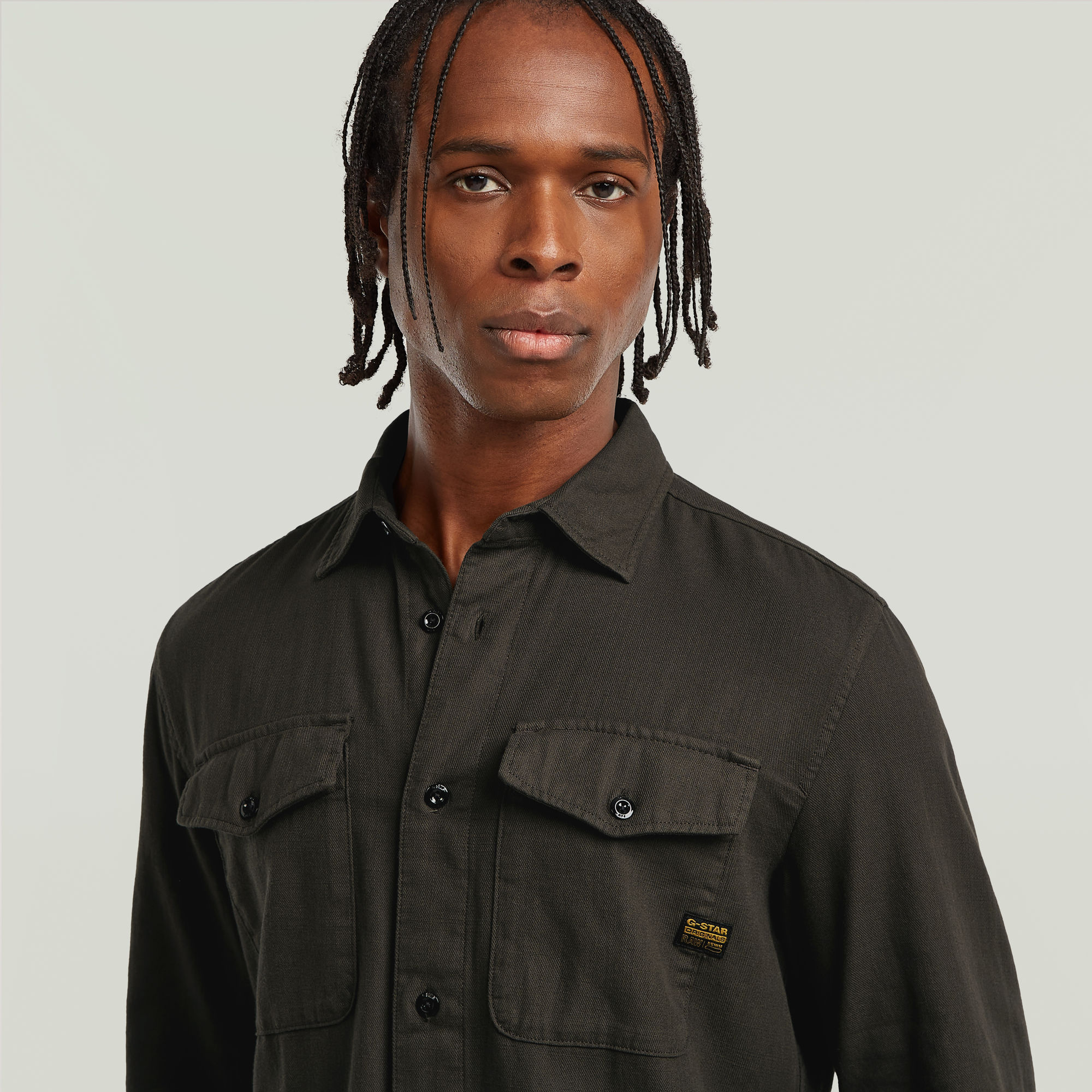 G-Star RAW Marine Slim Shirt Grijs Heren