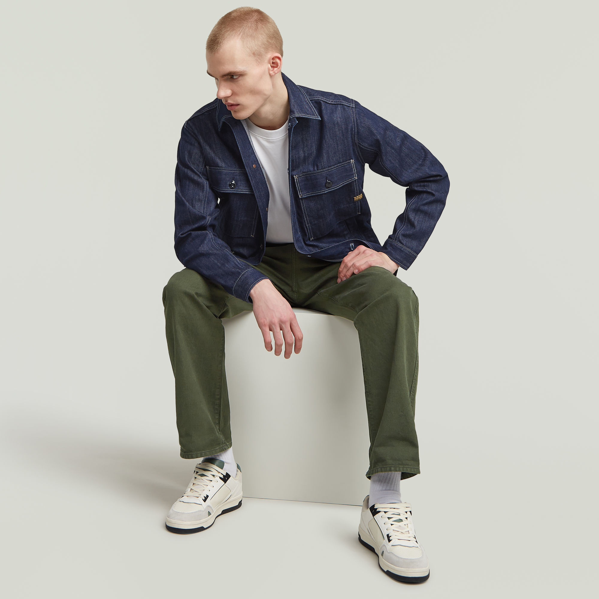 G-Star RAW Mosa Neo Raw Overshirt Donkerblauw Heren