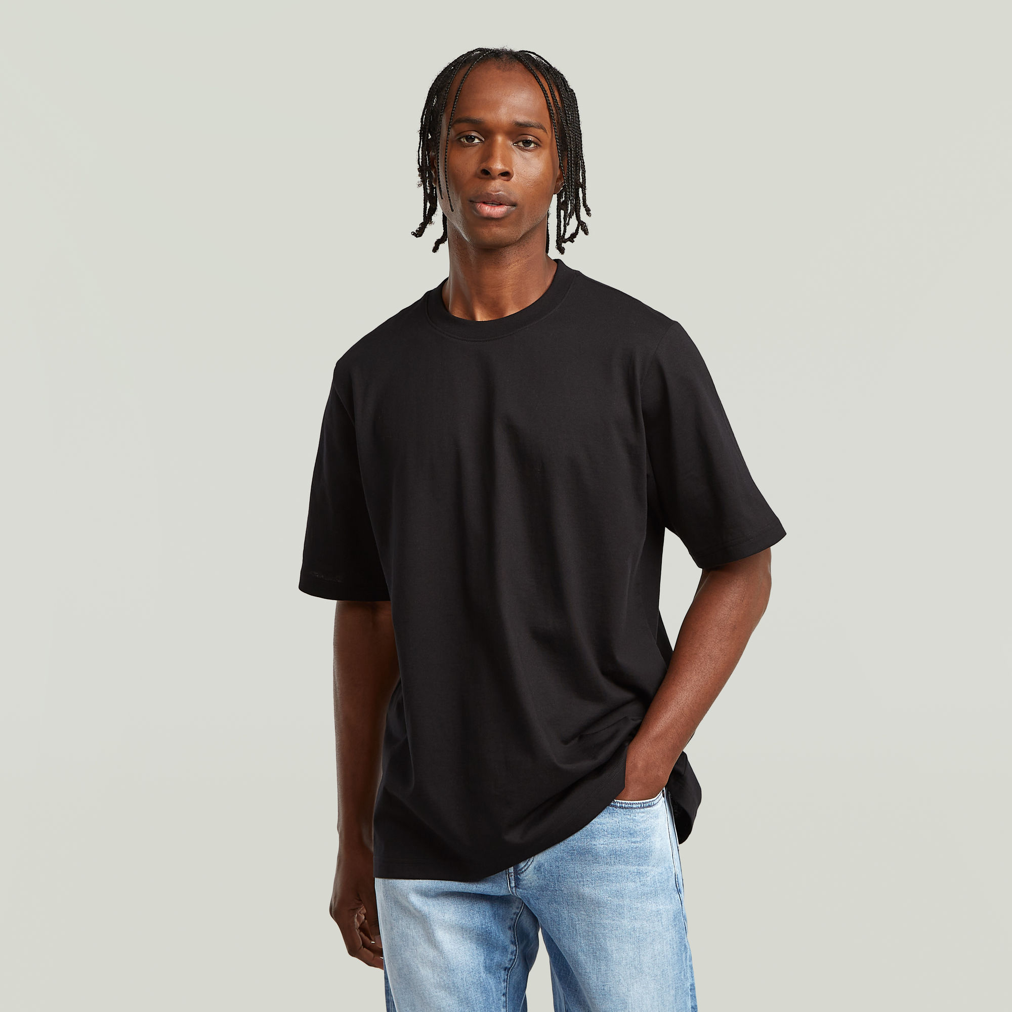 G-Star RAW Loose T-Shirt Boxy Zwart Heren