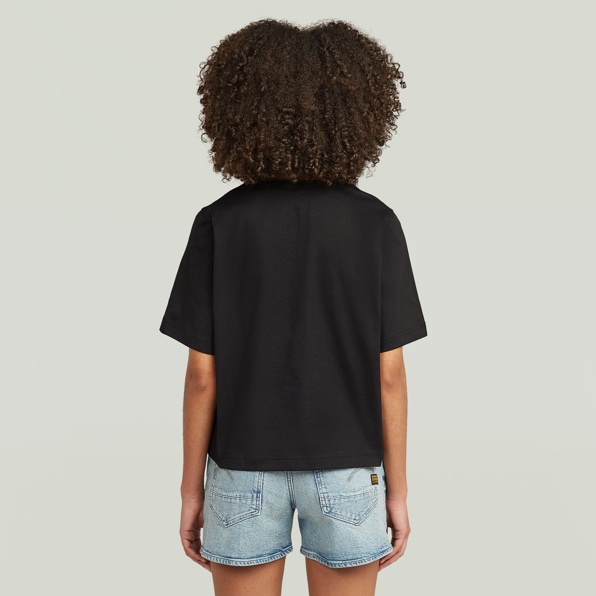 G-Star RAW Deep U-Neck Top Zwart Dames