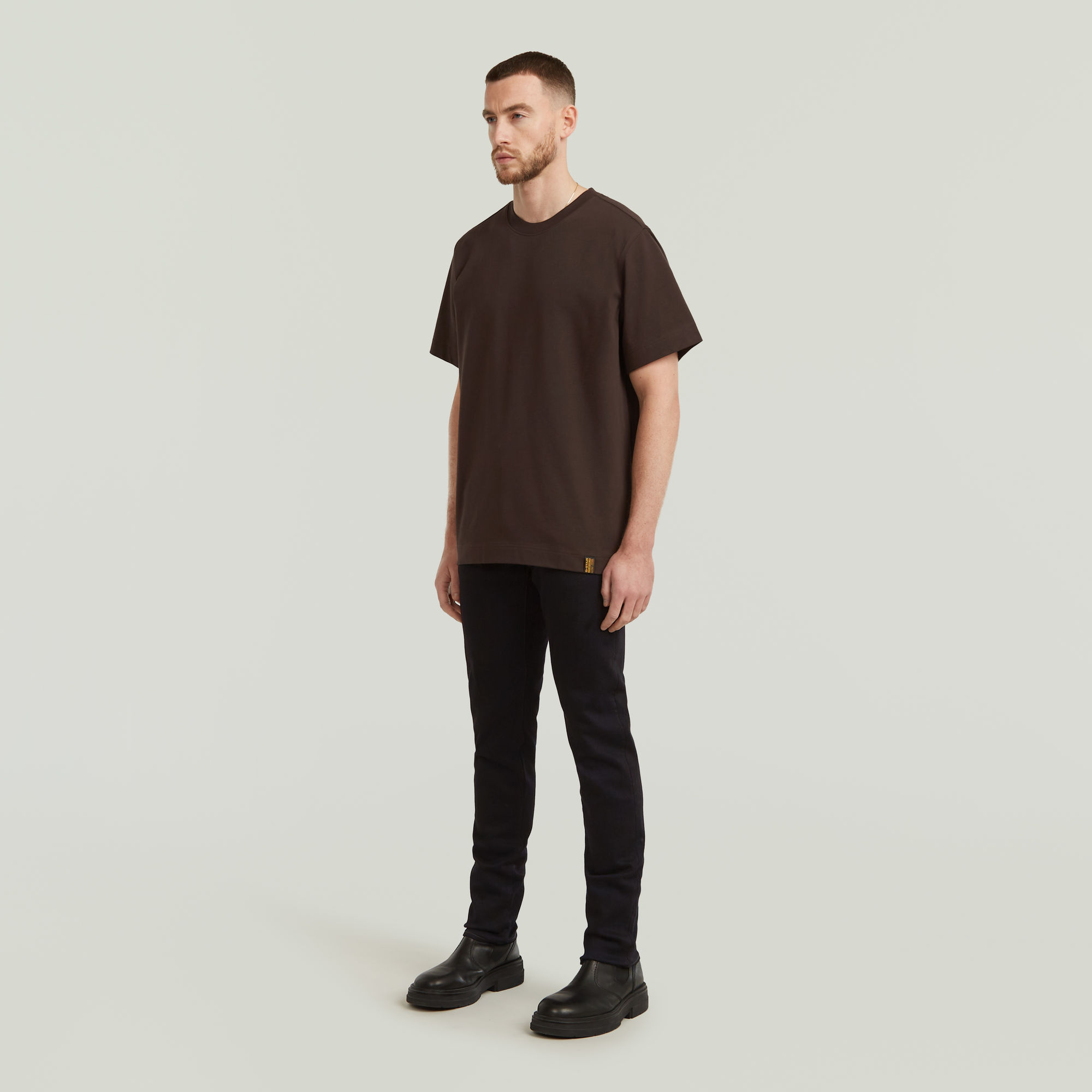 G-Star RAW Essential T-shirt Bruin Heren