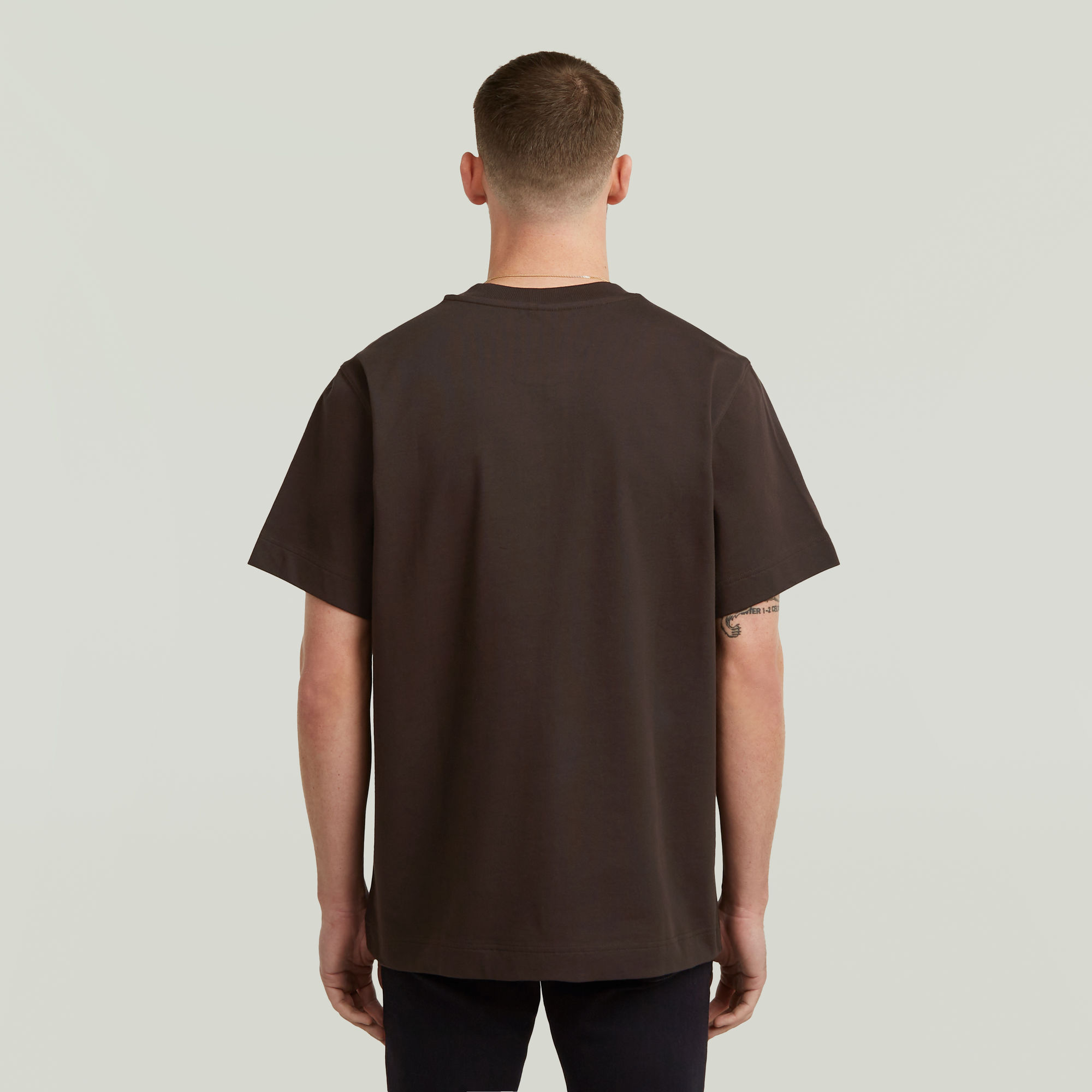 G-Star RAW Essential T-shirt Bruin Heren