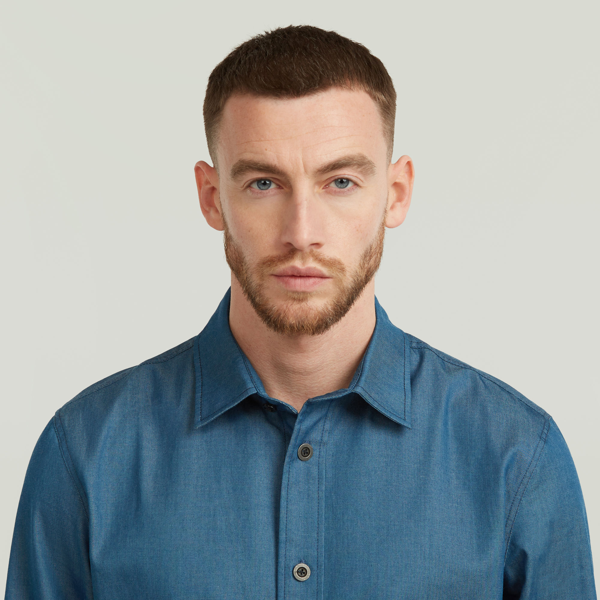 G-Star RAW Clean Slim Shirt Donkerblauw Heren