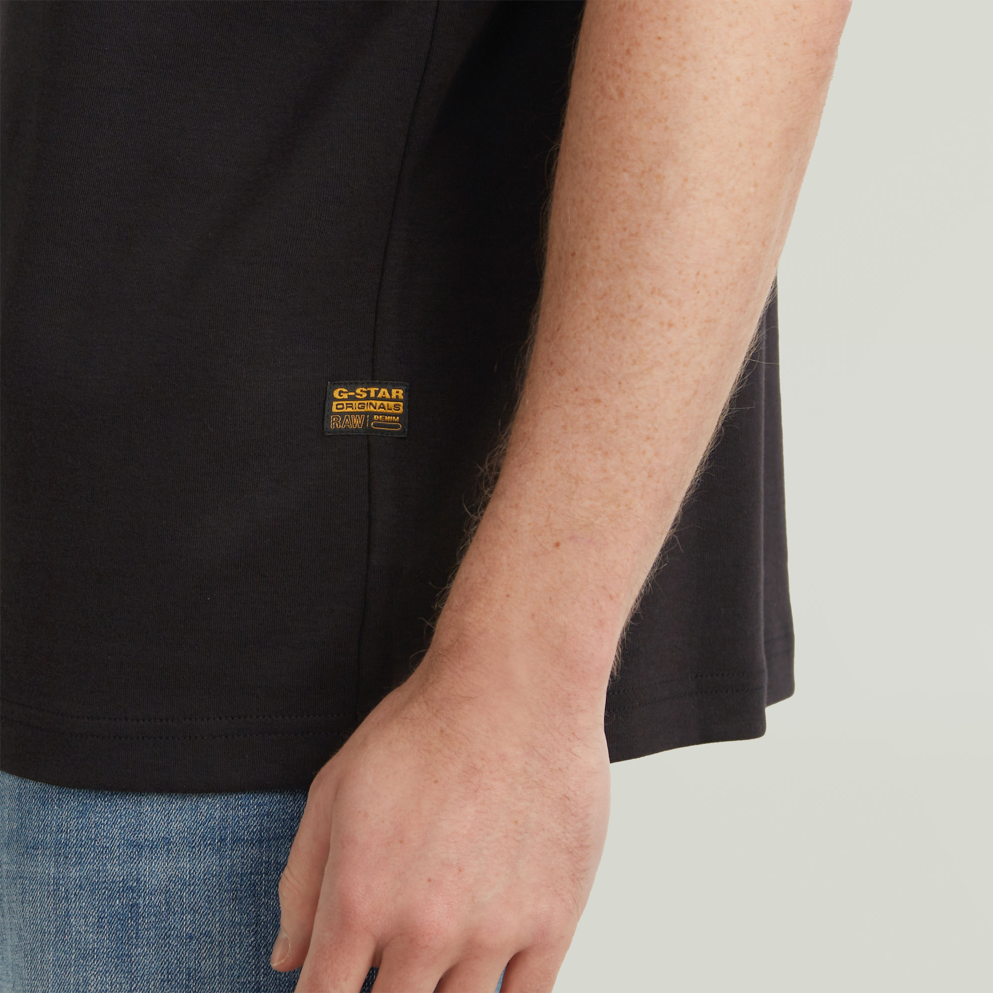 G-Star RAW Trims Back Graphic T-shirt Zwart Heren