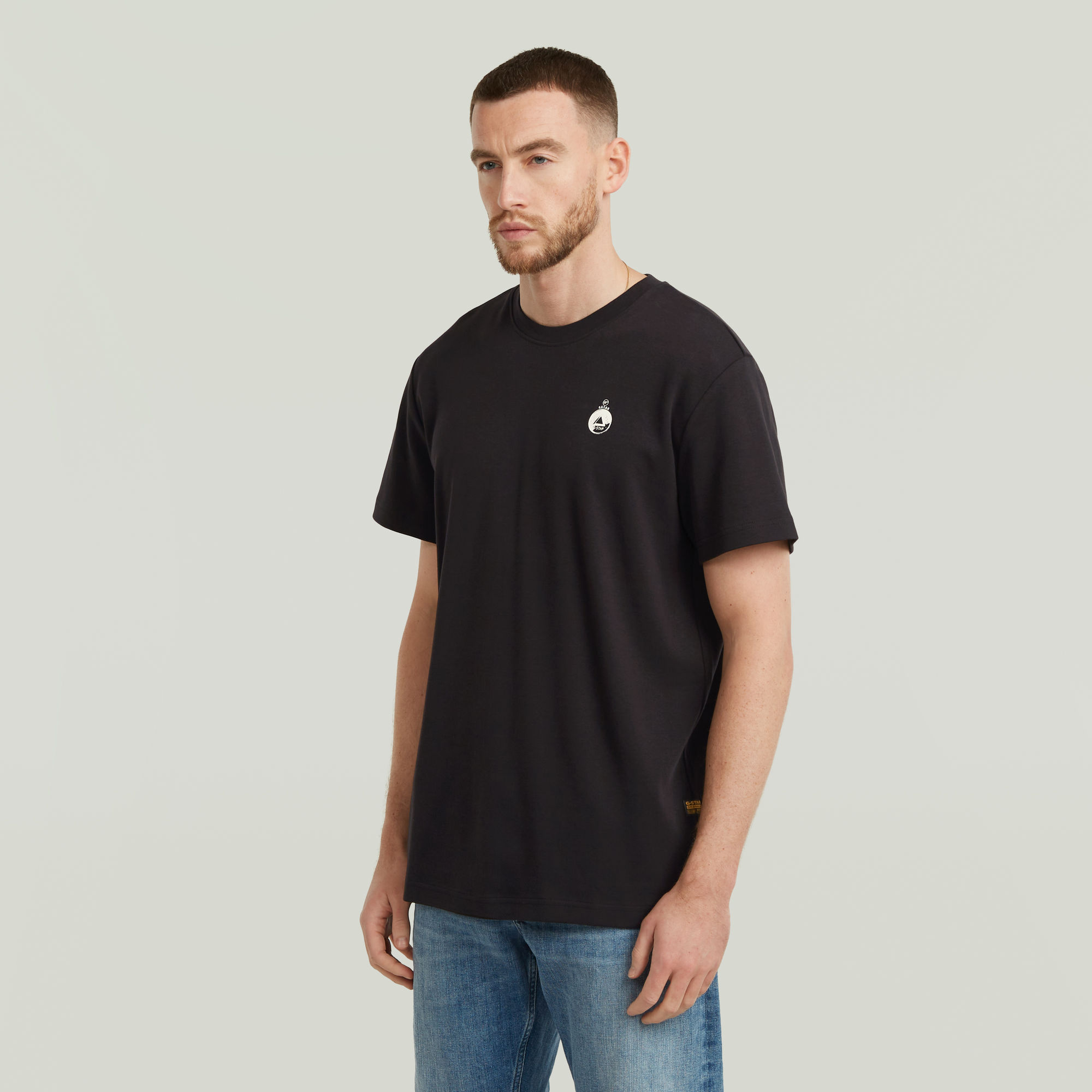 G-Star RAW Trims Back Graphic T-shirt Zwart Heren