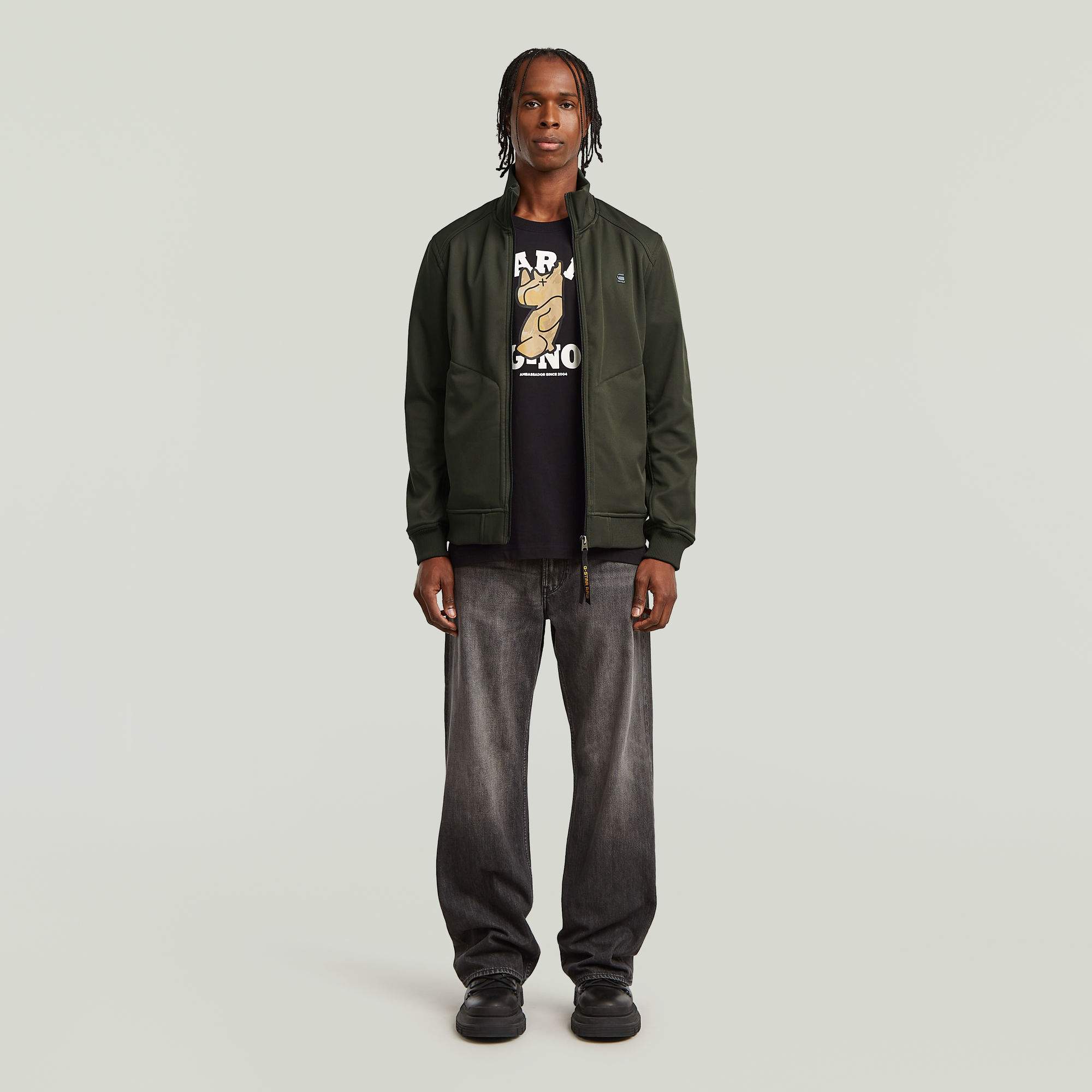G-Star RAW Softshell Track Jacket Grijs Heren
