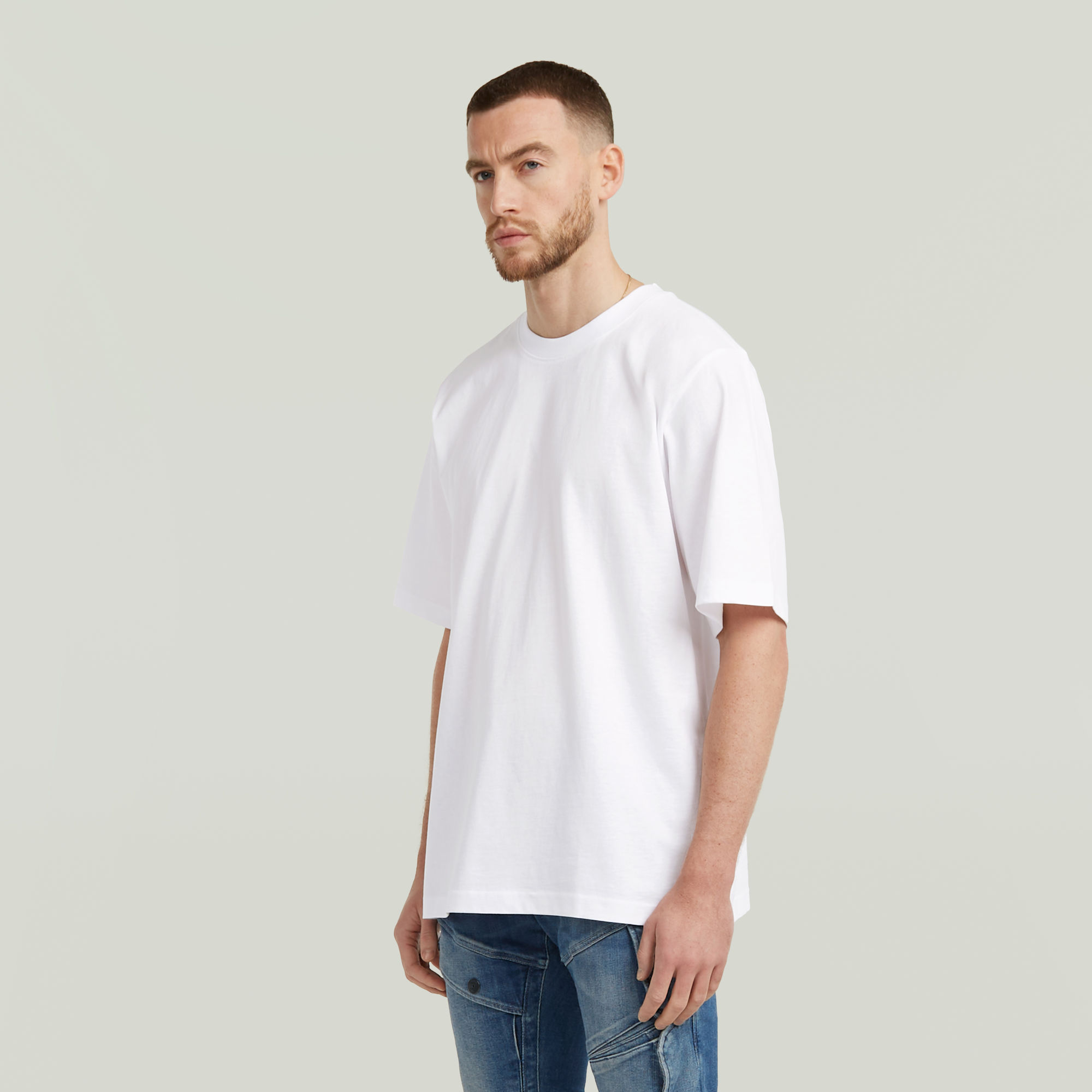 G-Star RAW Loose T-Shirt Boxy Wit Heren