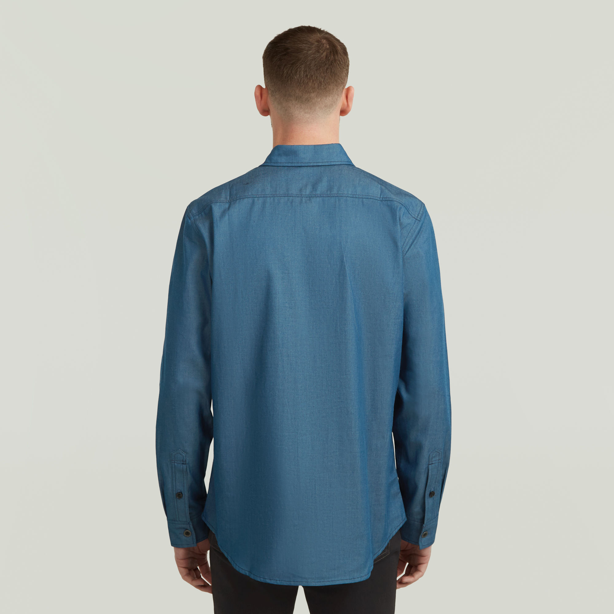 G-Star RAW Clean Slim Shirt Donkerblauw Heren