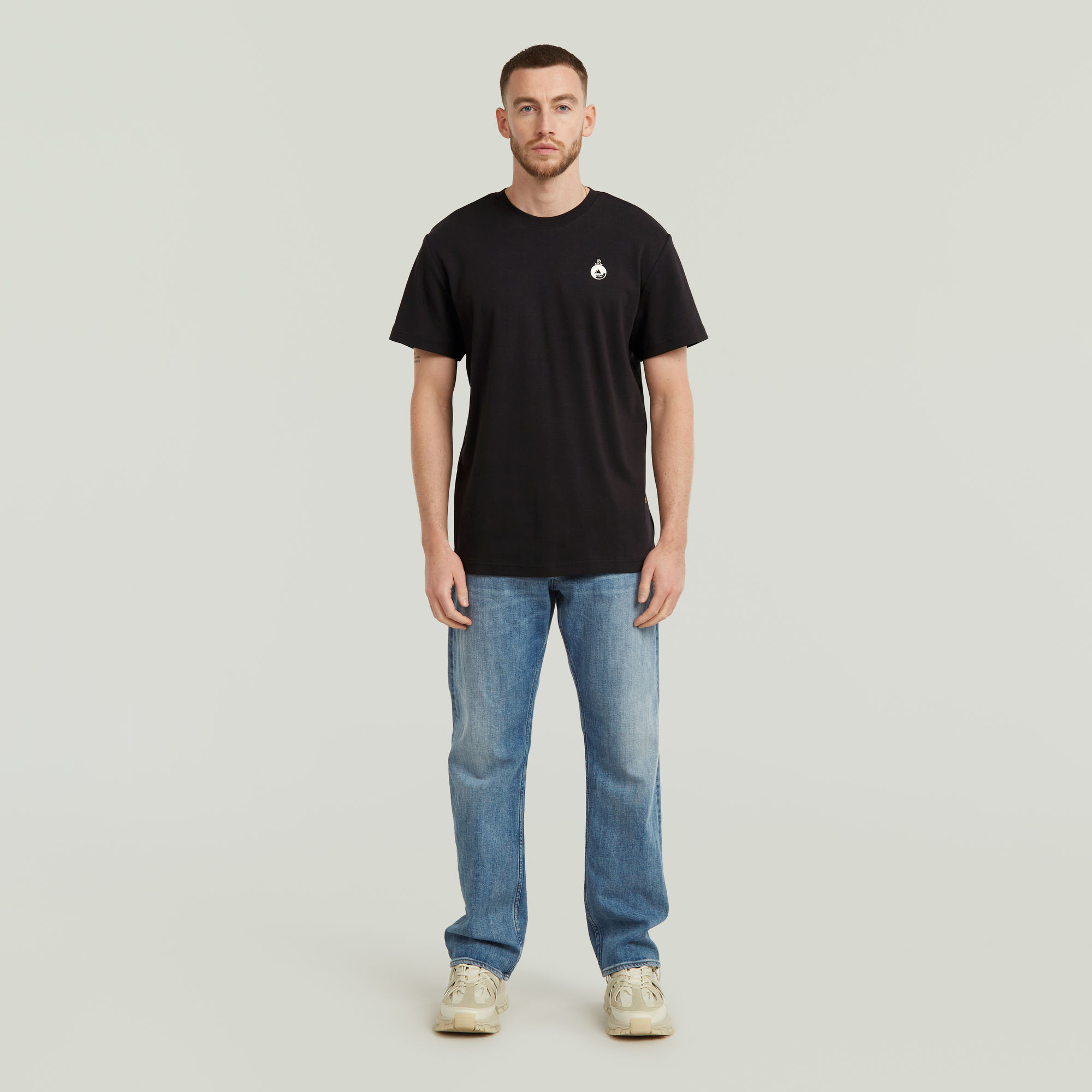 G-Star RAW Trims Back Graphic T-shirt Zwart Heren