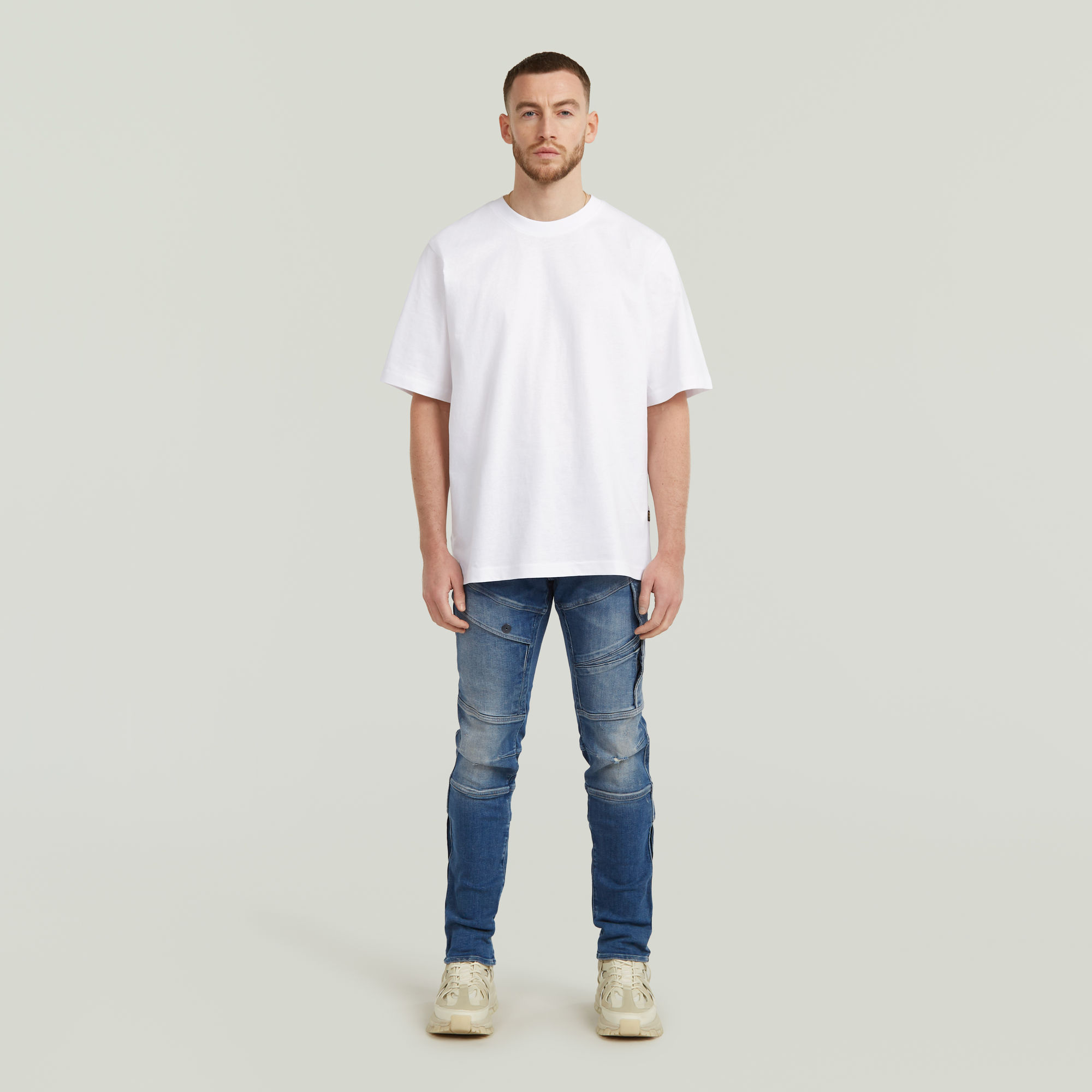 G-Star RAW Loose T-Shirt Boxy Wit Heren