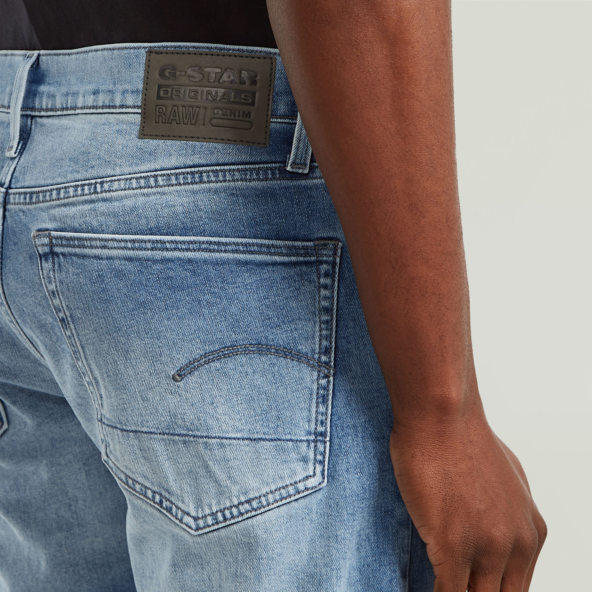 G-Star RAW 3301 Regular Tapered Jeans II Midden blauw Heren