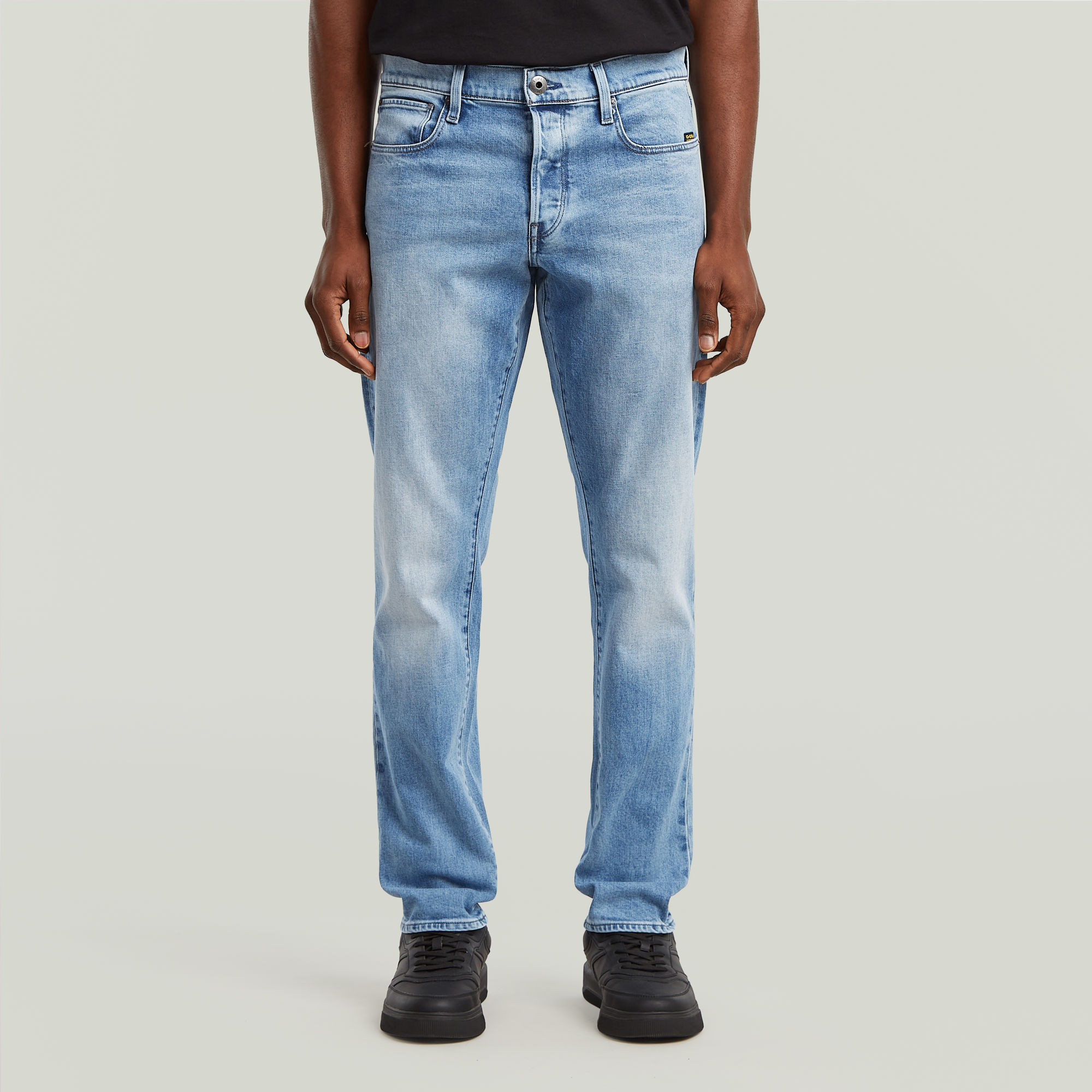 G-Star RAW 3301 Regular Tapered Jeans II Midden blauw Heren